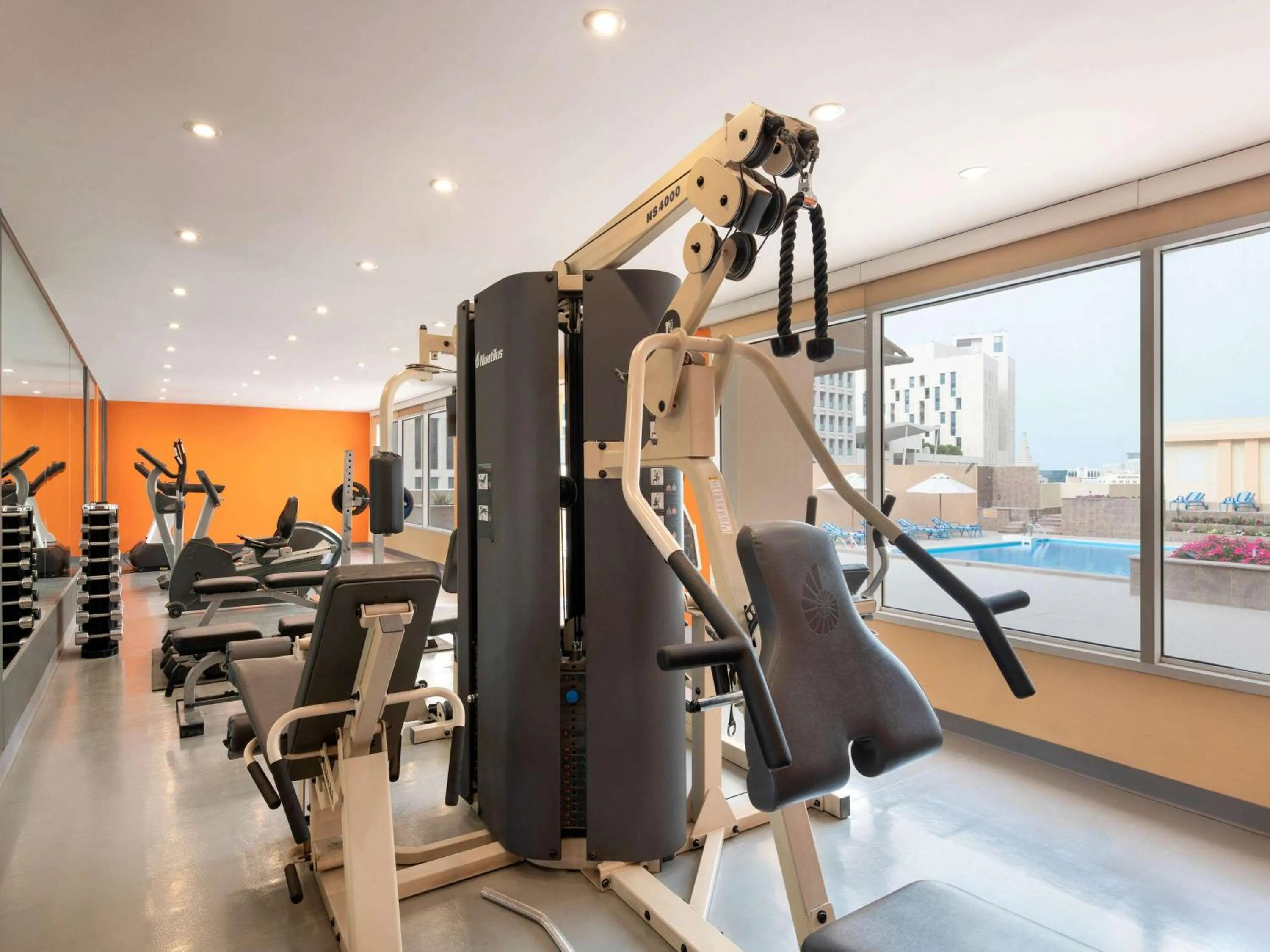 Fitness centre/facilities in Treffen House Doha - Souq Waqif and next to Msheireb Metro Station