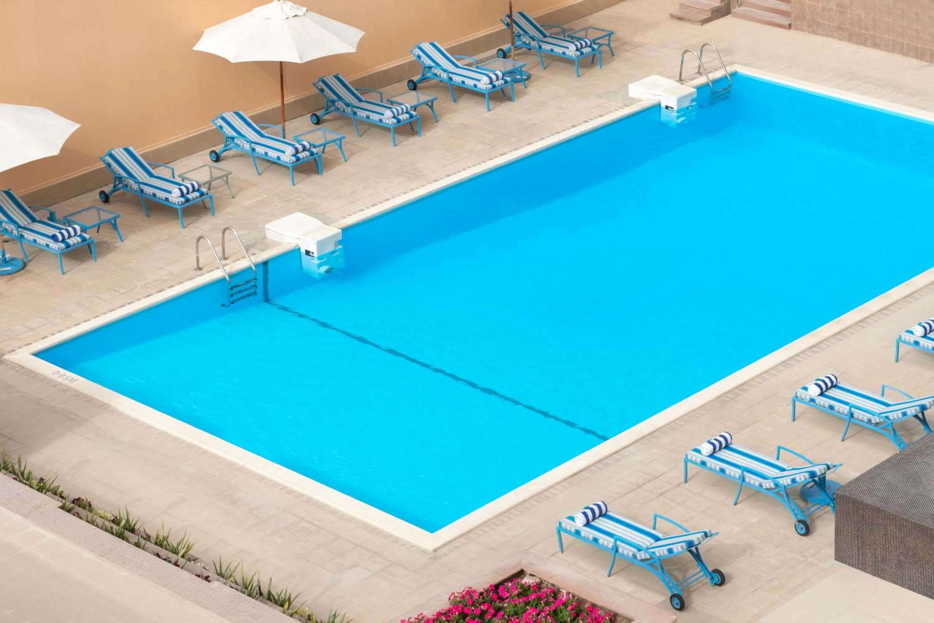 Swimming pool in Treffen House Doha - Souq Waqif and next to Msheireb Metro Station