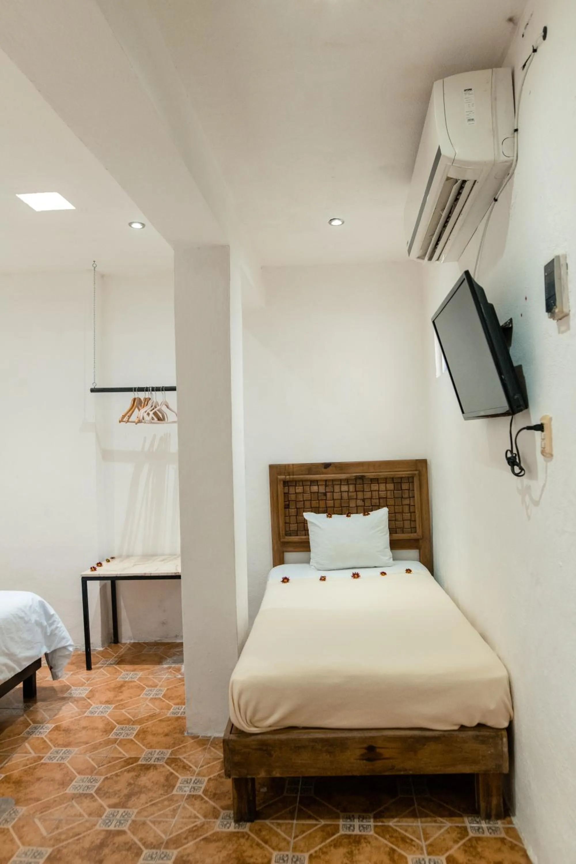 Bed in Hotel La Catedral Mérida