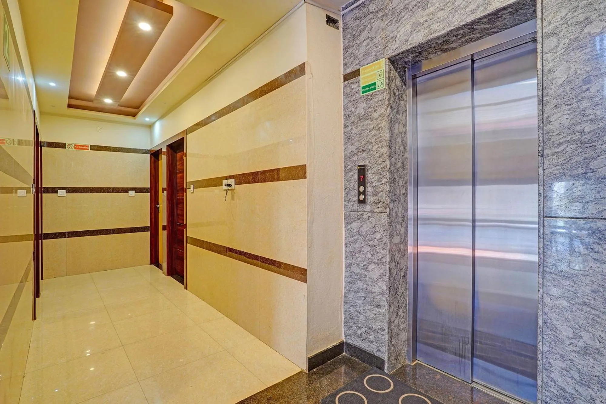 elevator in FabHotel Royal Blue Meridian Inn