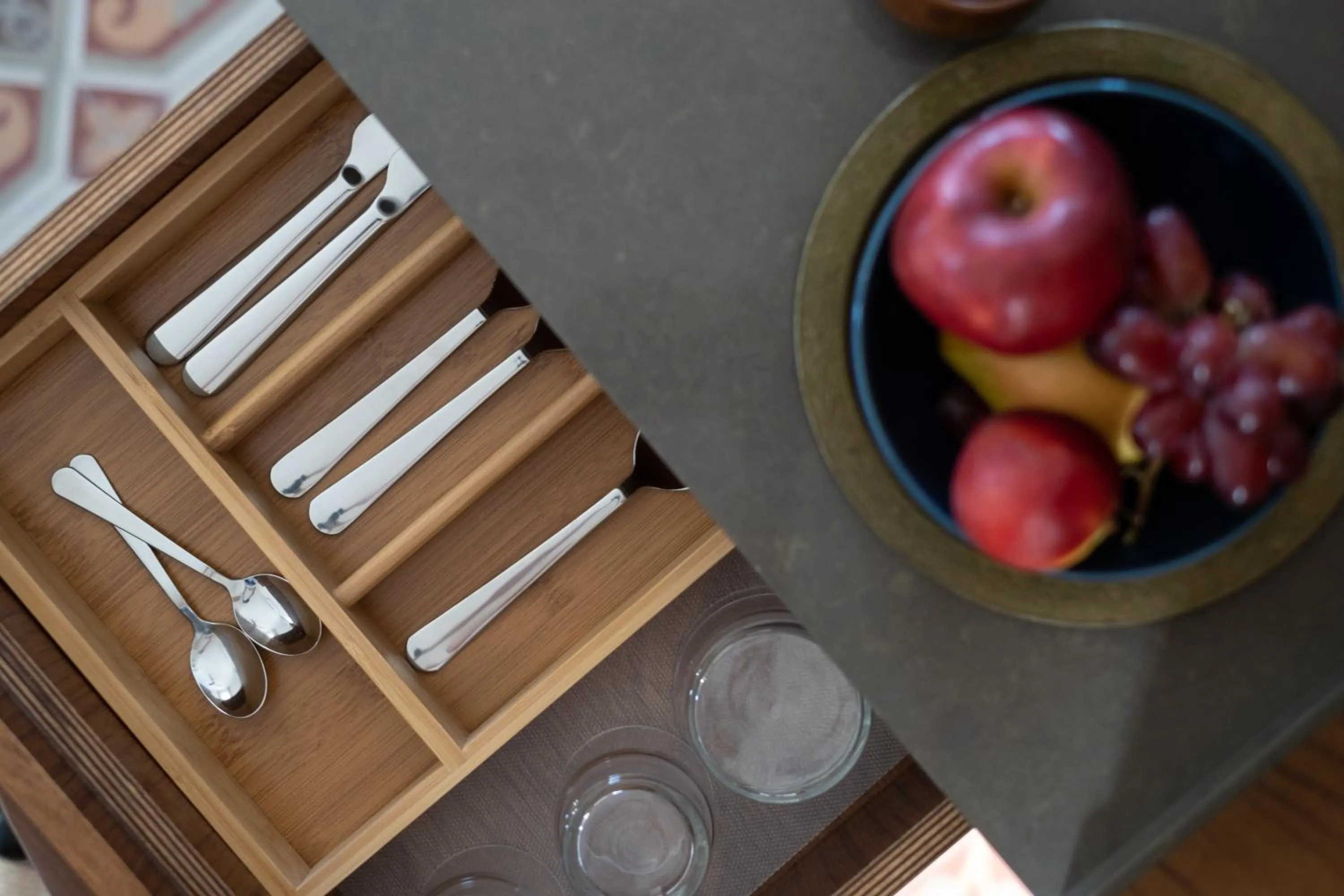 Kitchen or kitchenette in Khan Ein Karem Boutique Hotel