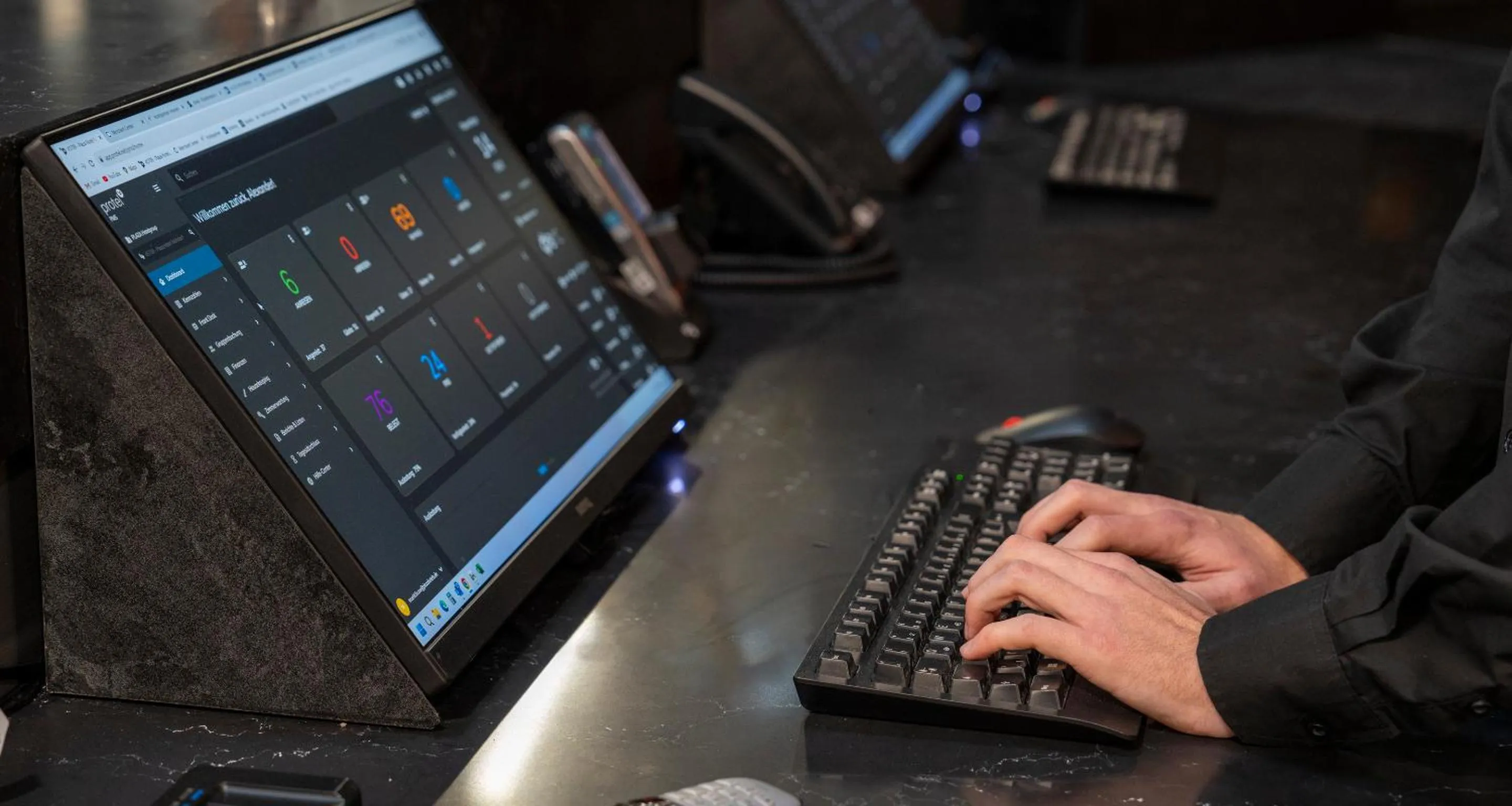 Lobby or reception in PLAZA INN Mühldorf