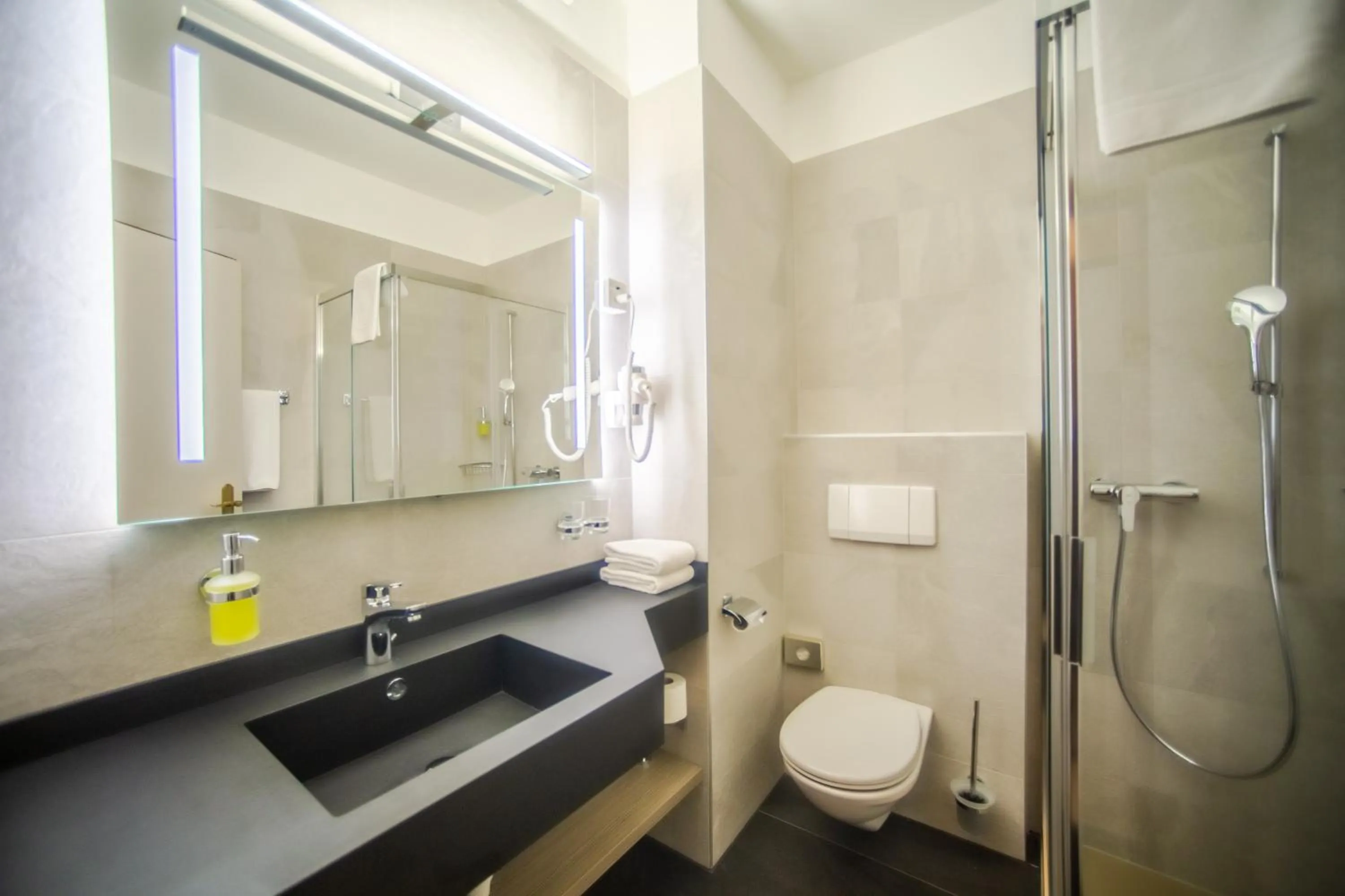 Toilet in Hotel Unione