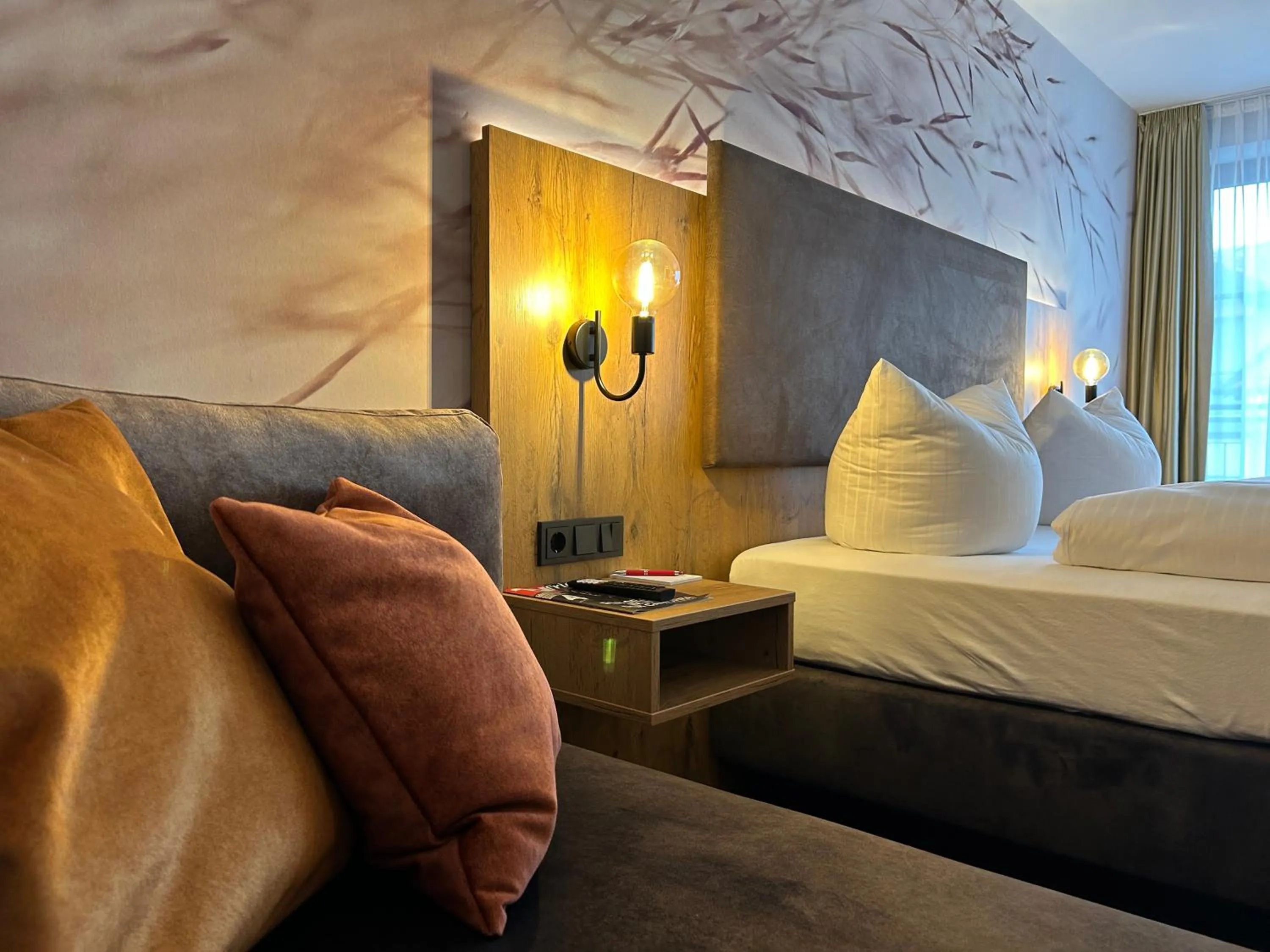 Bed in Hotel Schwaiger