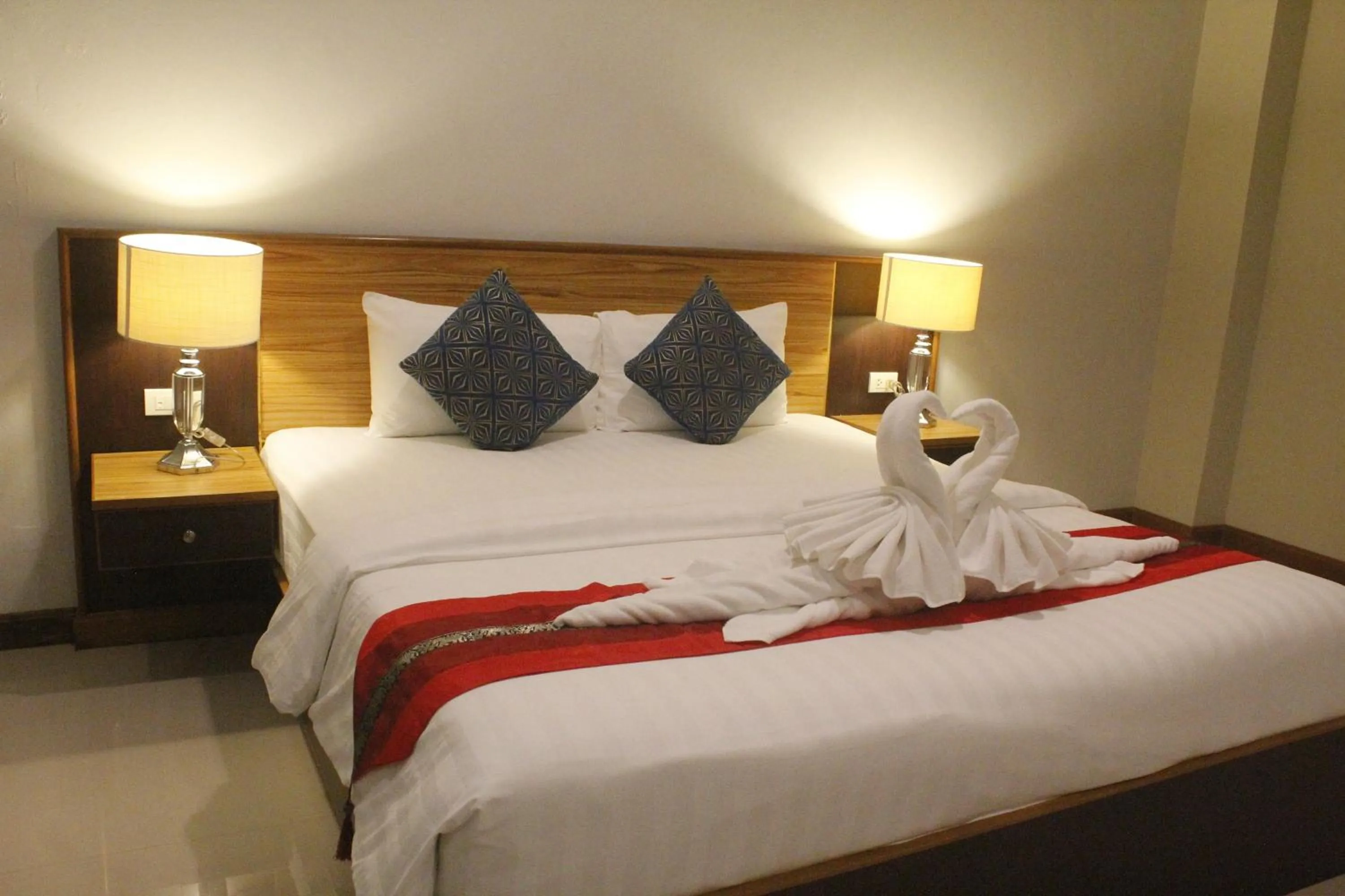 Bed in Pranee Home Phang-nga