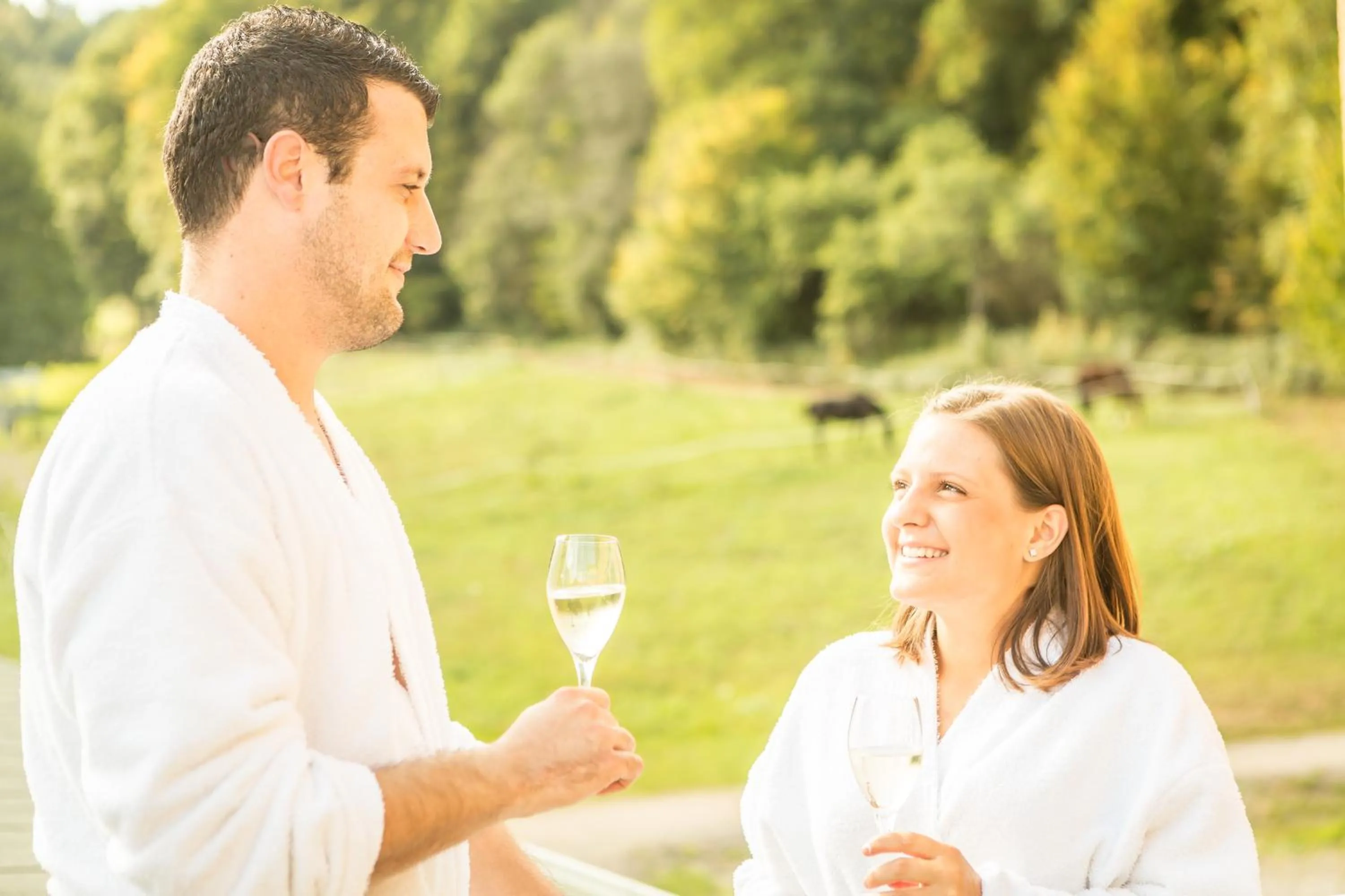 Garden view in Waldhotel Felschbachhof
