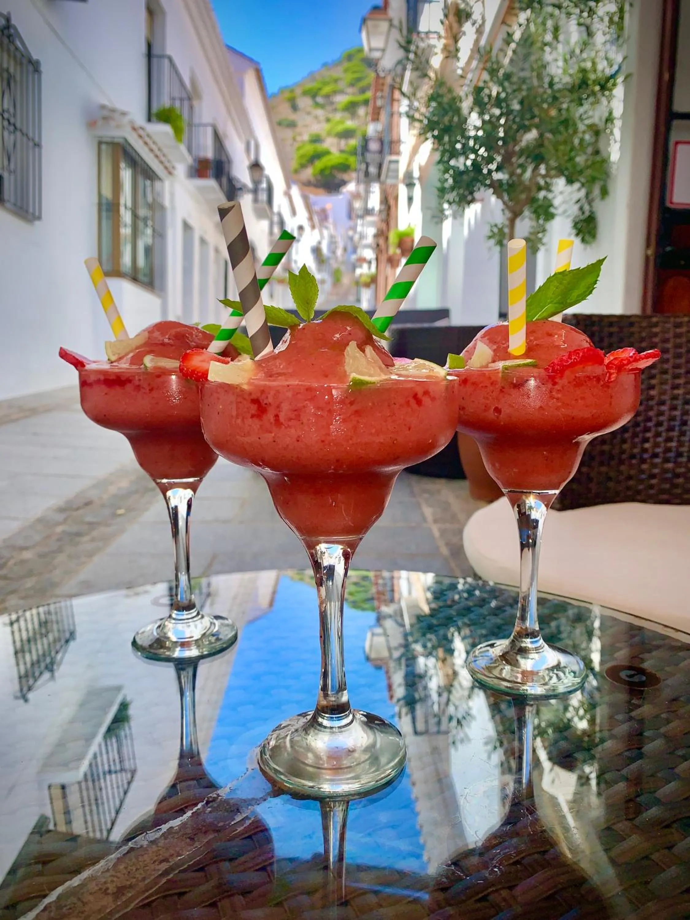 Alcoholic drinks in Sea to Sky Suites - Mijas Pueblo