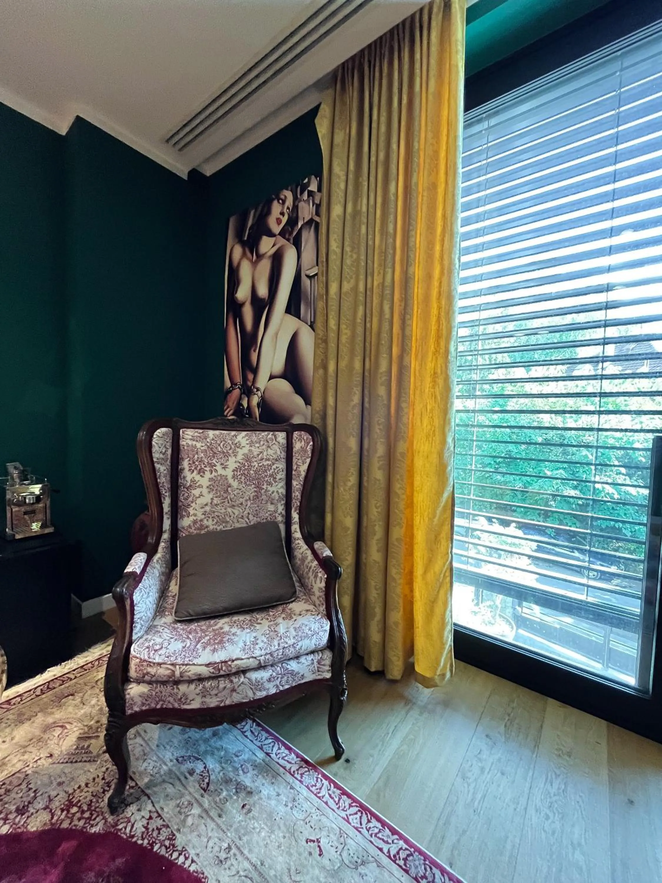 Seating area in The Babe Boutique Hotel