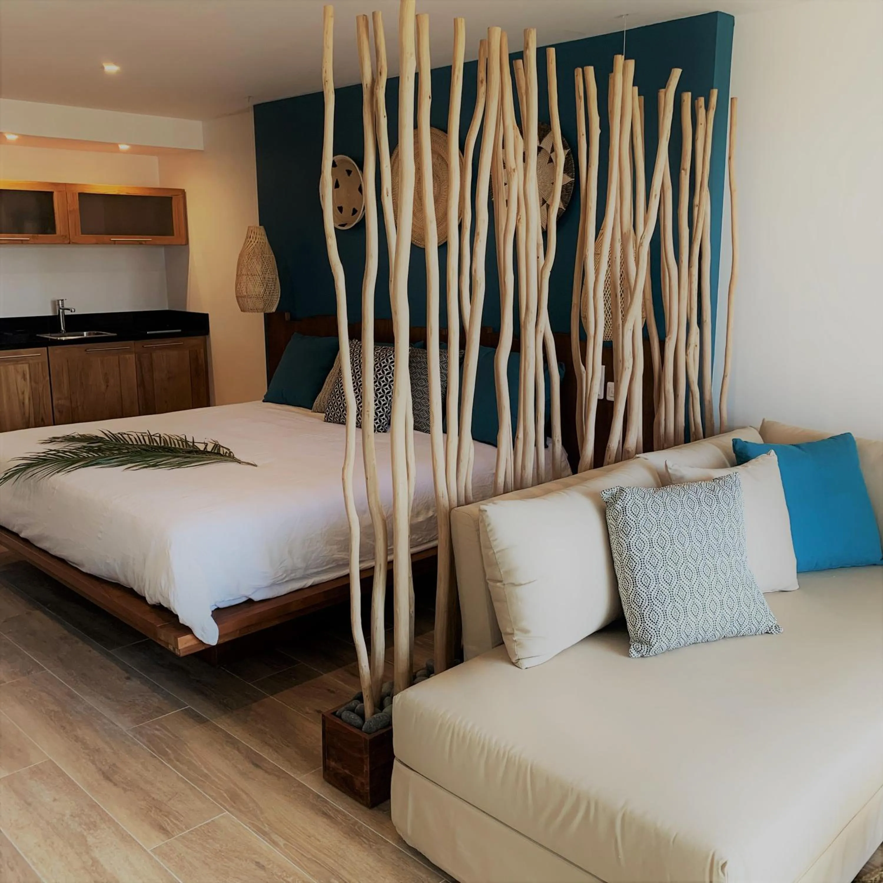 Bed in Orient Beach Hotel