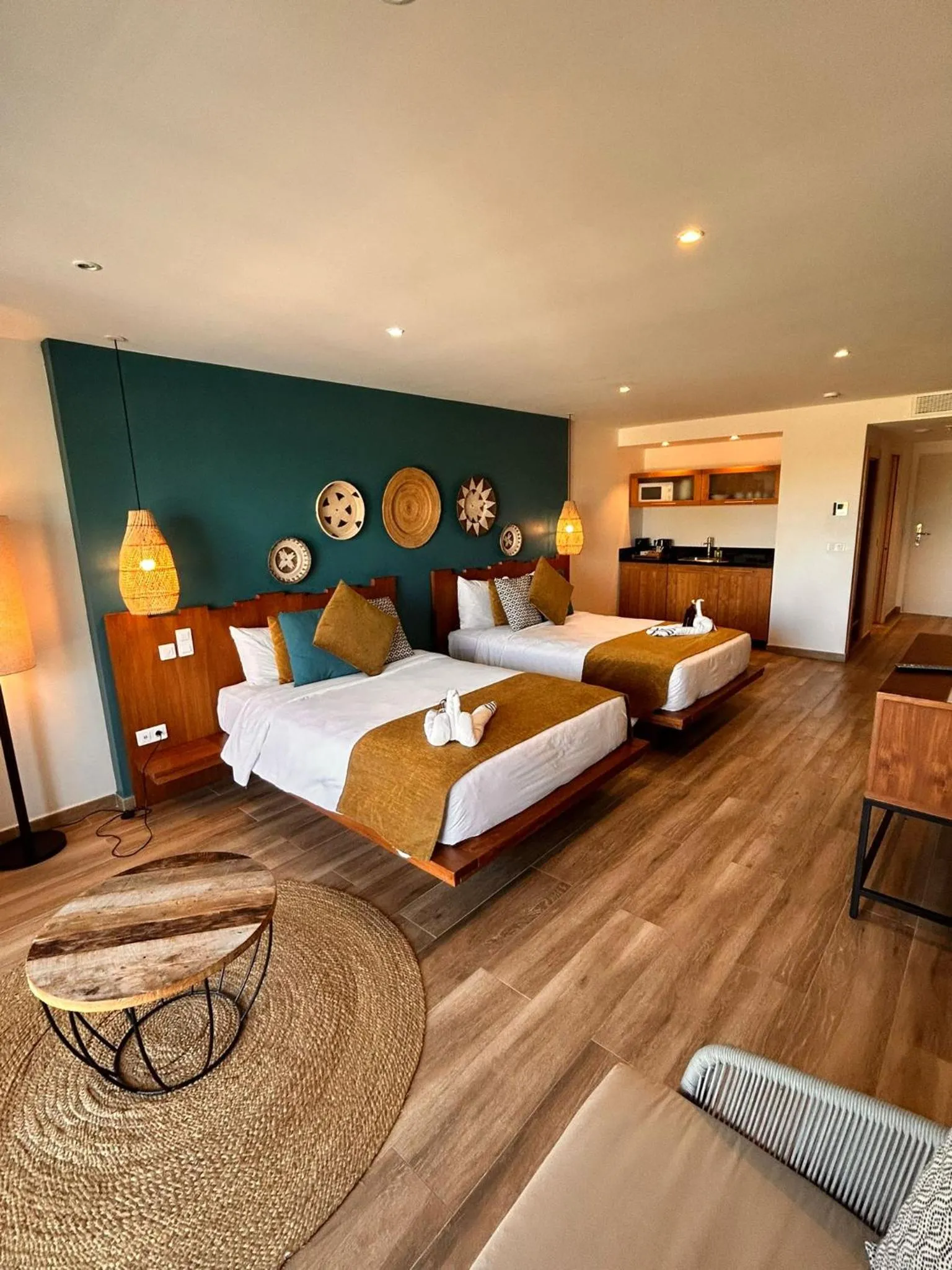 Bed in Orient Beach Hotel