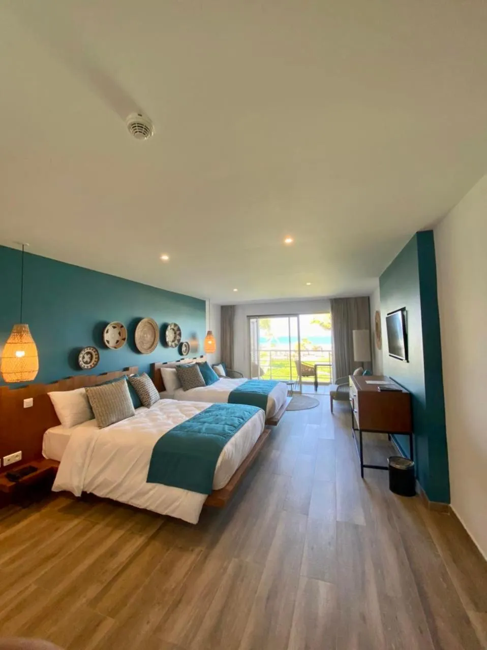 Bed in Orient Beach Hotel