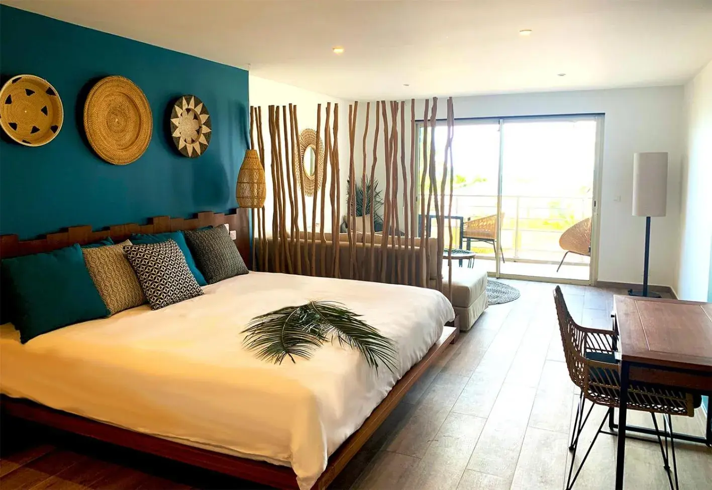 Bed in Orient Beach Hotel Bed in Orient Beach Hotel