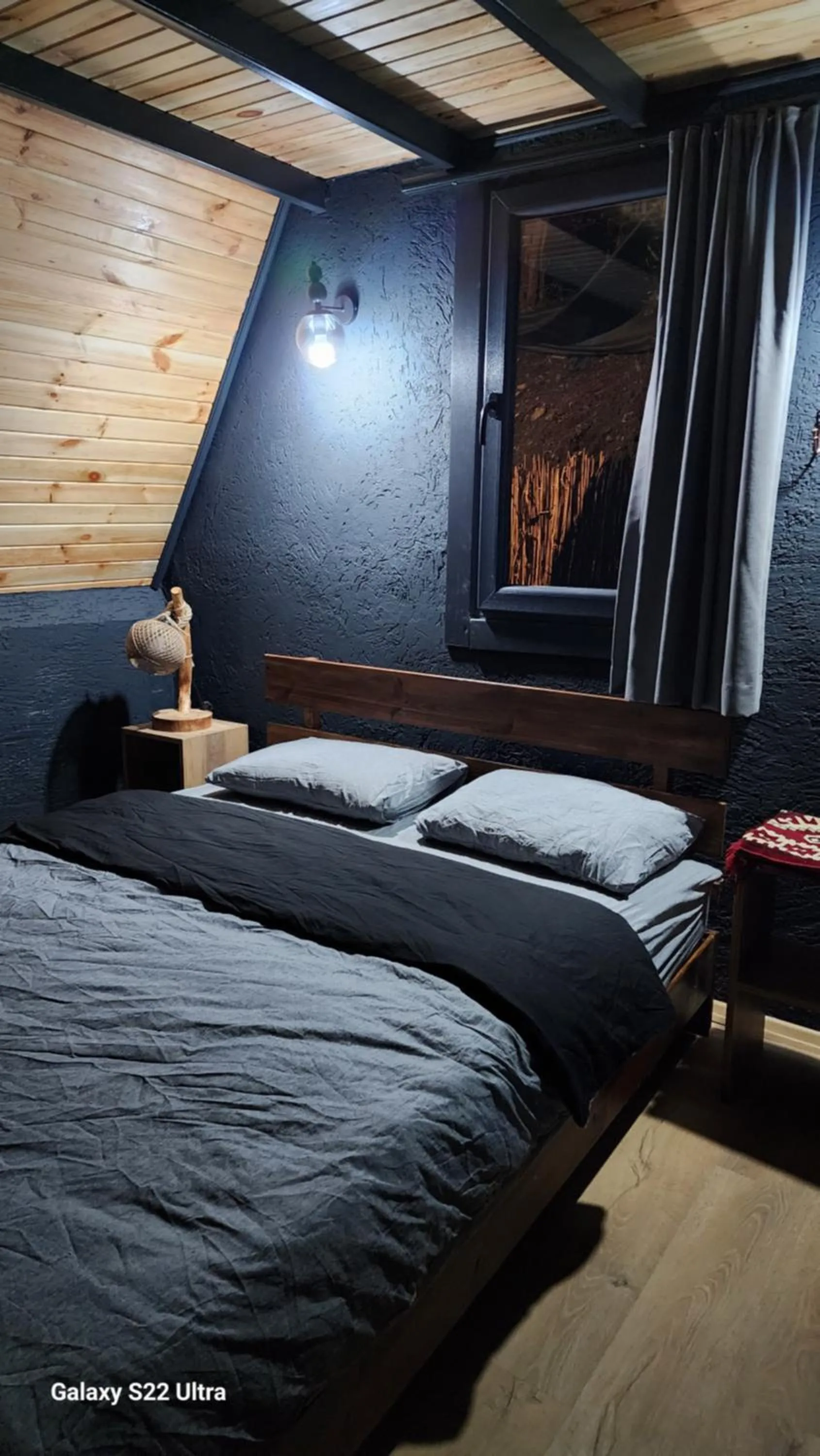 Bed in Sapanca Çağlayan Bungalow