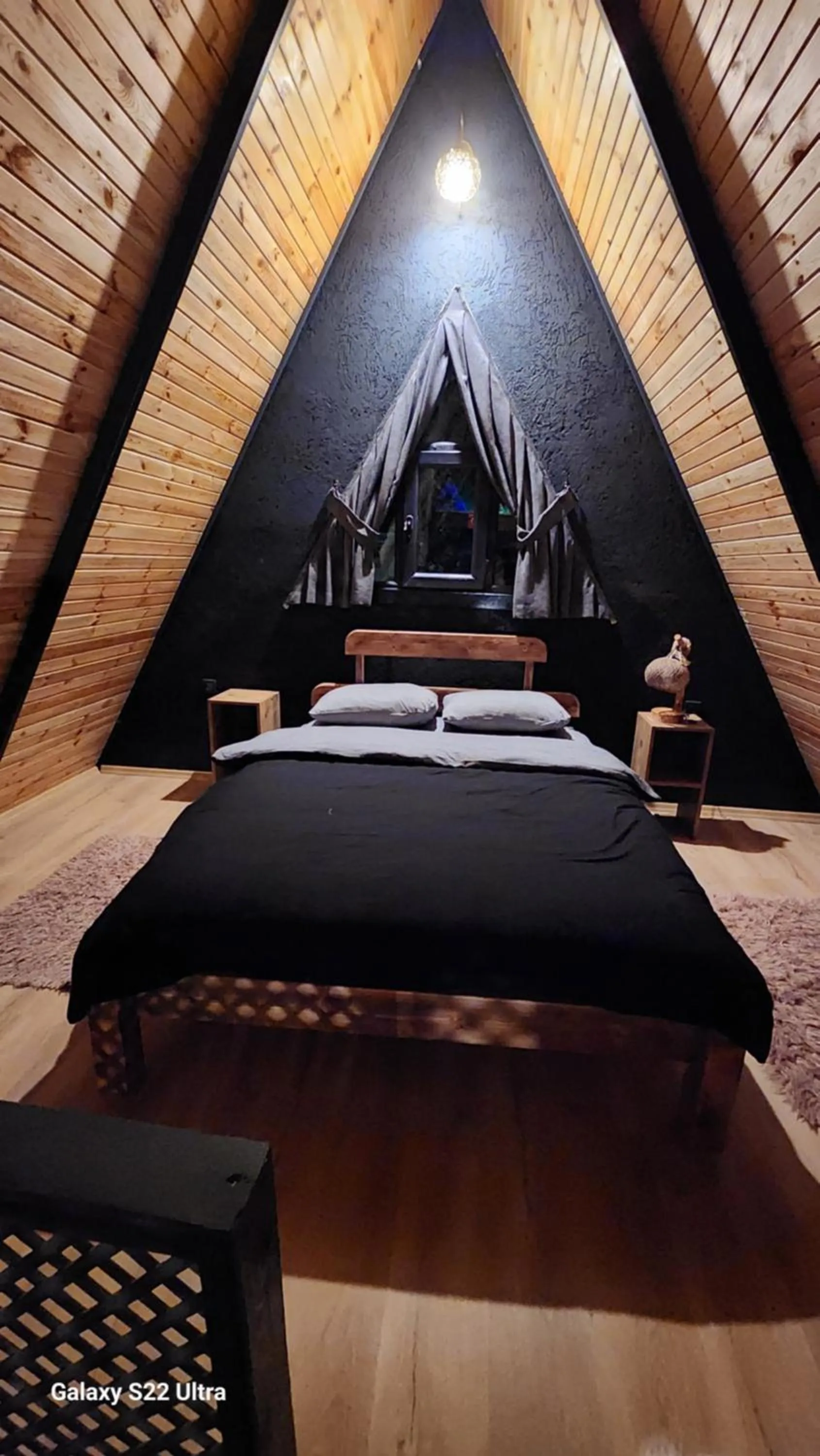 Bed in Sapanca Çağlayan Bungalow