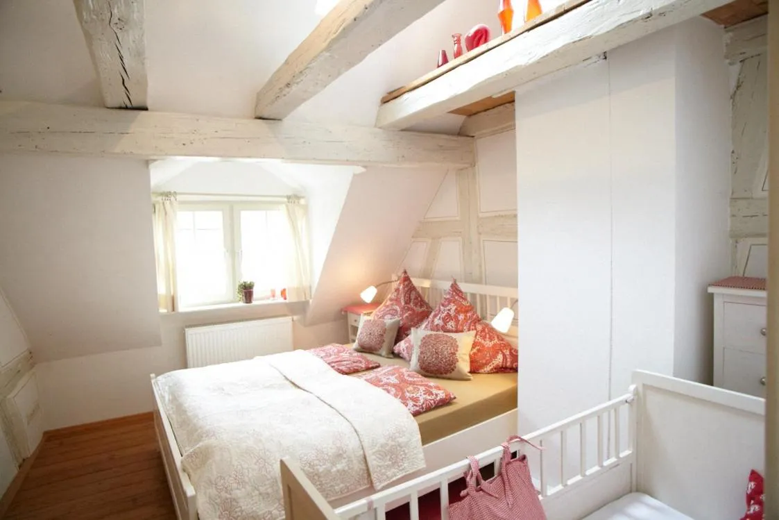 Bedroom, Bed in Gästehaus Alter Graben 8