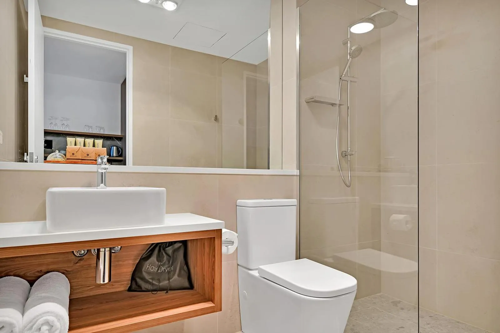 Bathroom in The Remington Orange