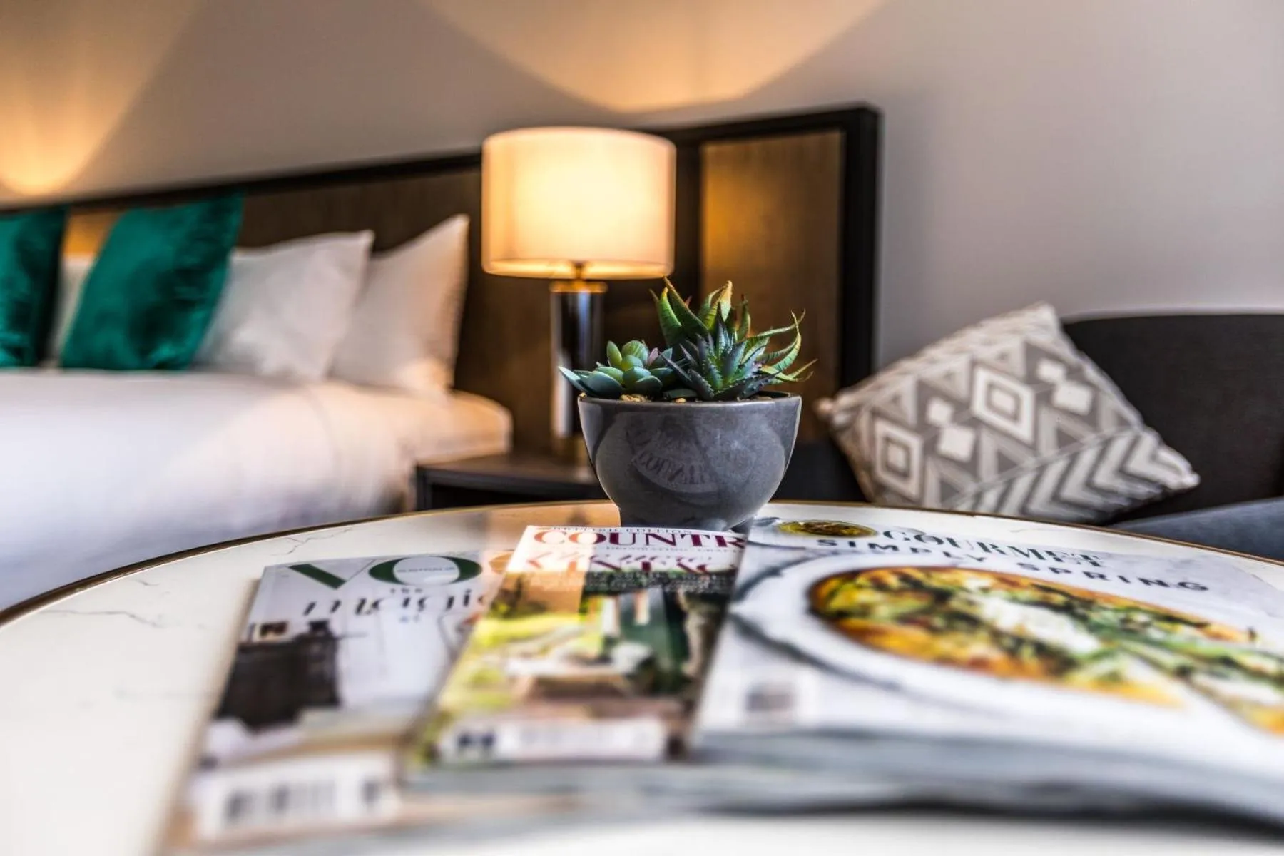 Bedroom, Bed in The Remington Orange