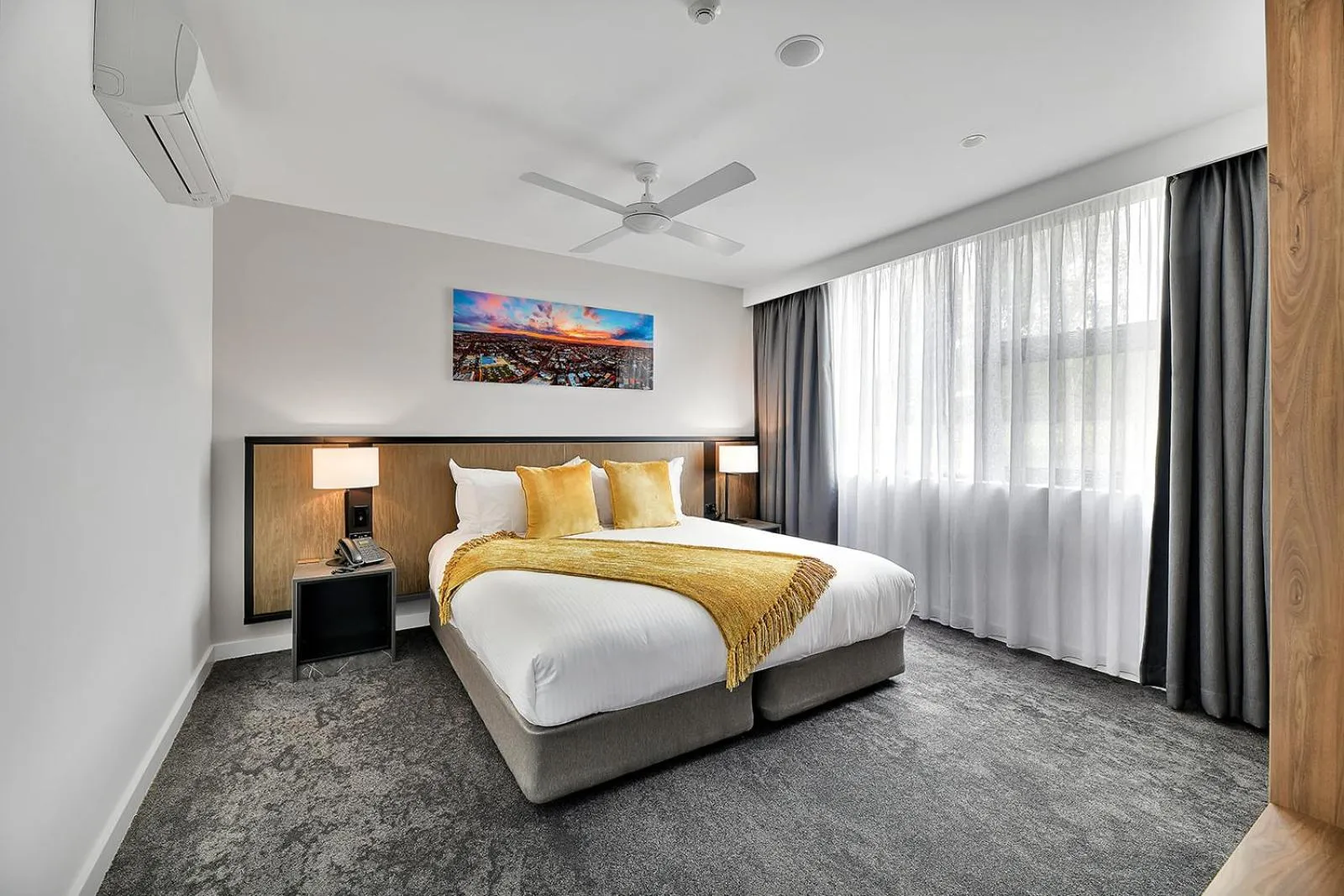 Bedroom, Bed in The Remington Orange