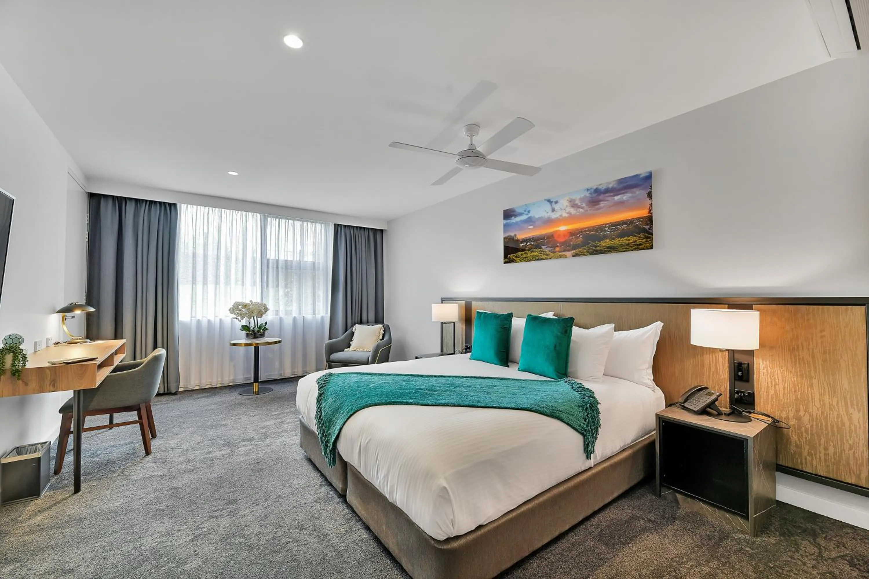 Bedroom, Bed in The Remington Orange