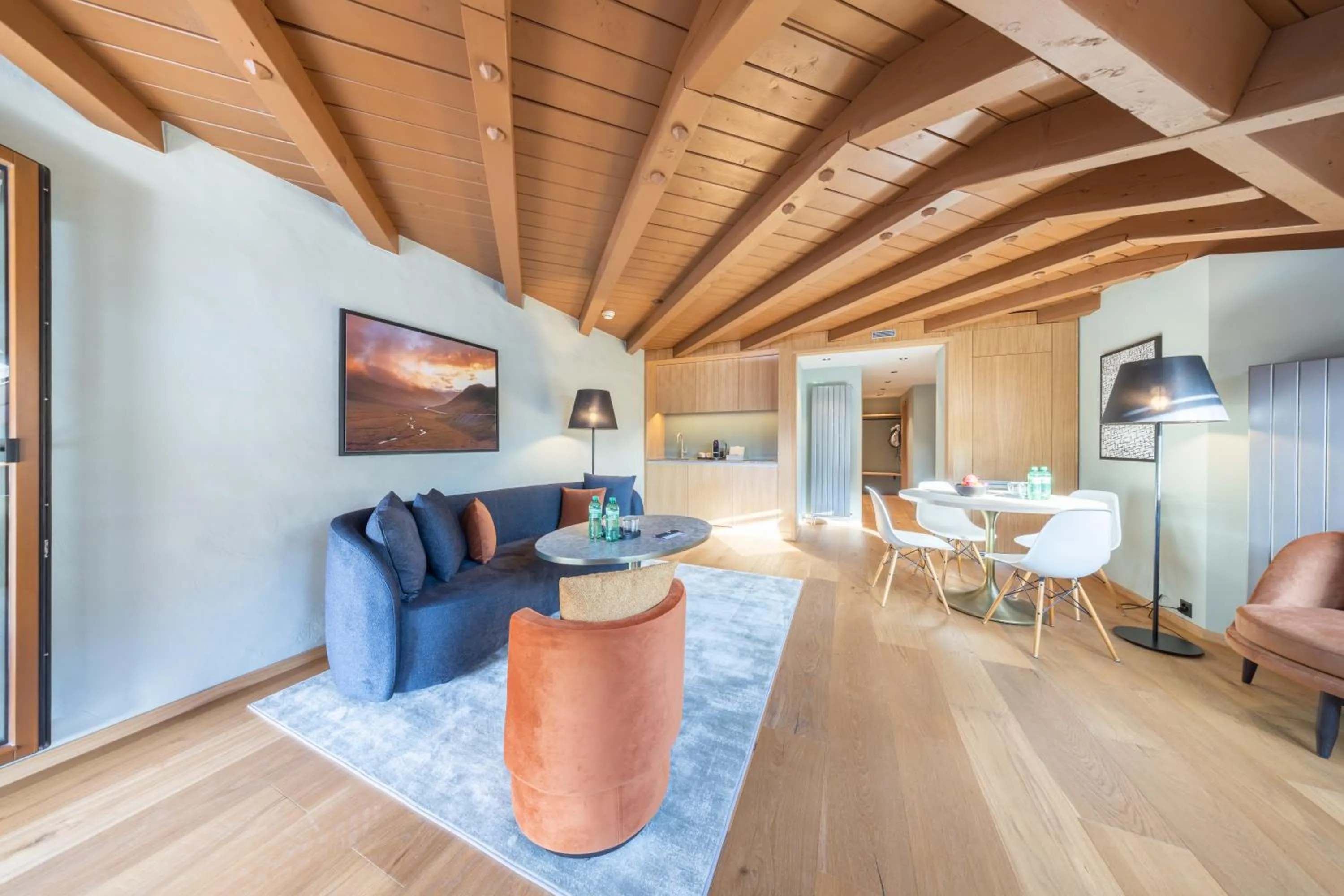 Seating area in Hotel Rosatsch