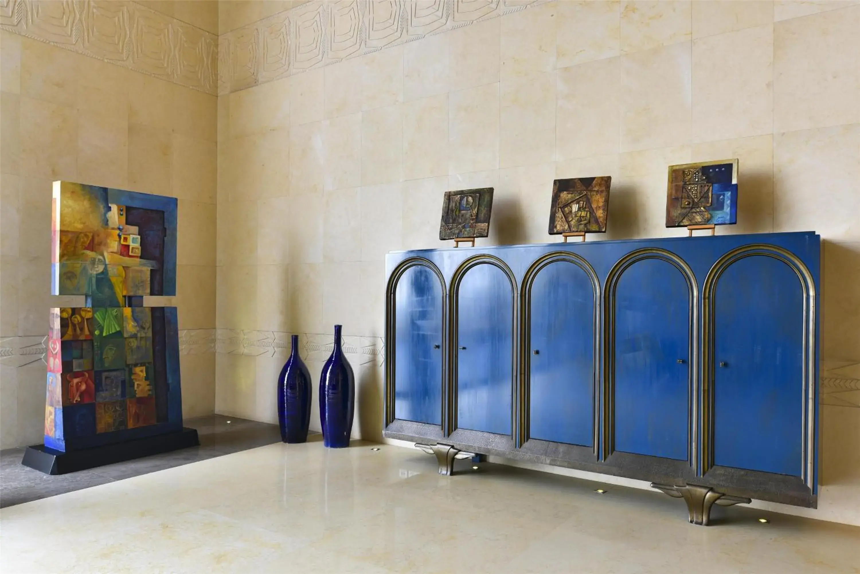 Lobby or reception in Kempinski Hotel Ishtar Dead Sea Lobby or reception in Kempinski Hotel Ishtar Dead Sea