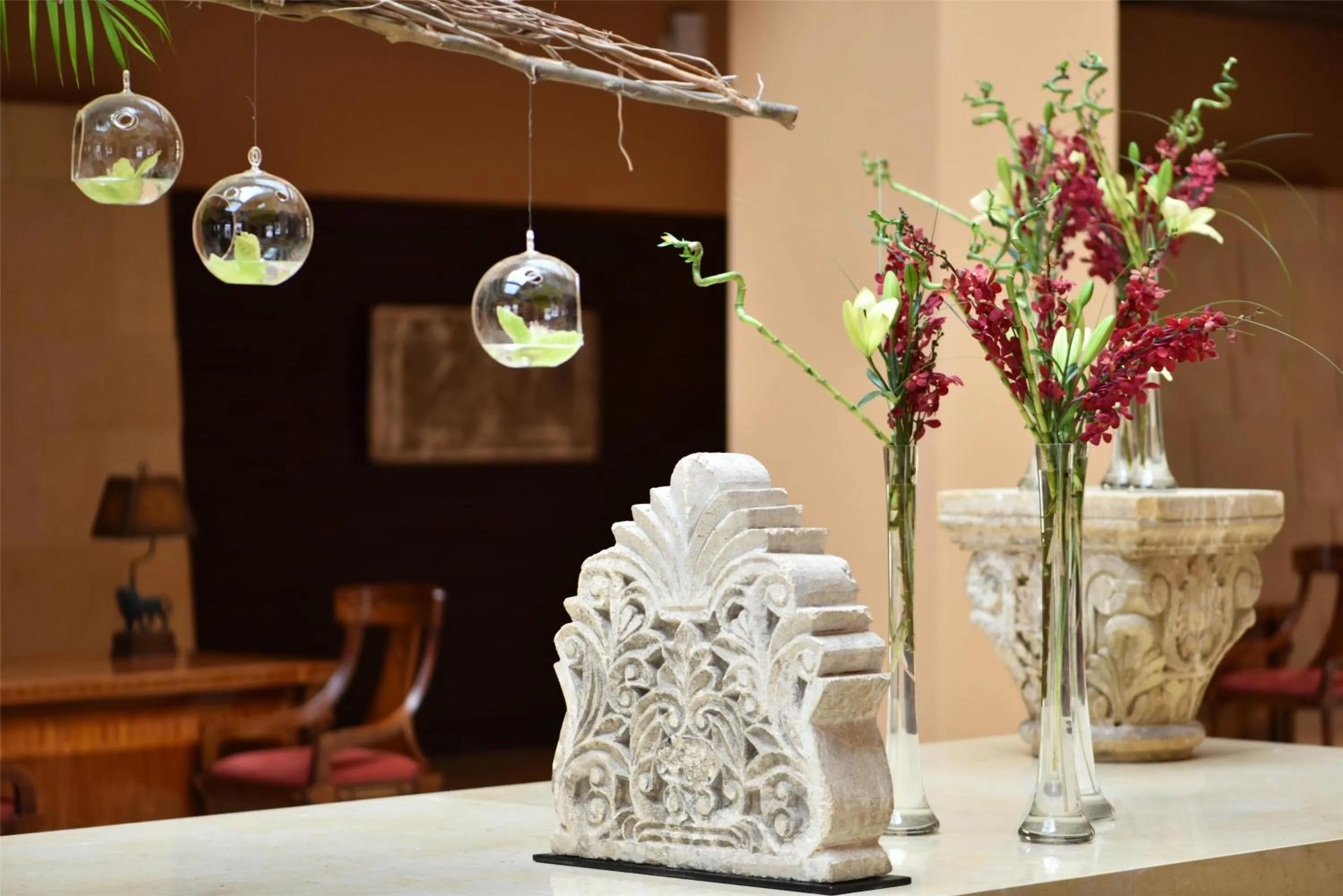 Lobby or reception in Kempinski Hotel Ishtar Dead Sea