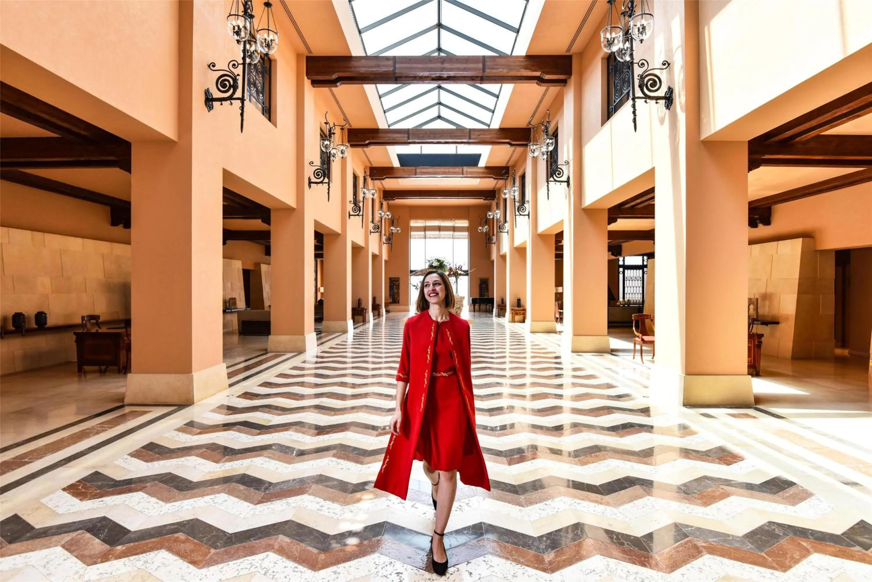 Lobby or reception in Kempinski Hotel Ishtar Dead Sea
