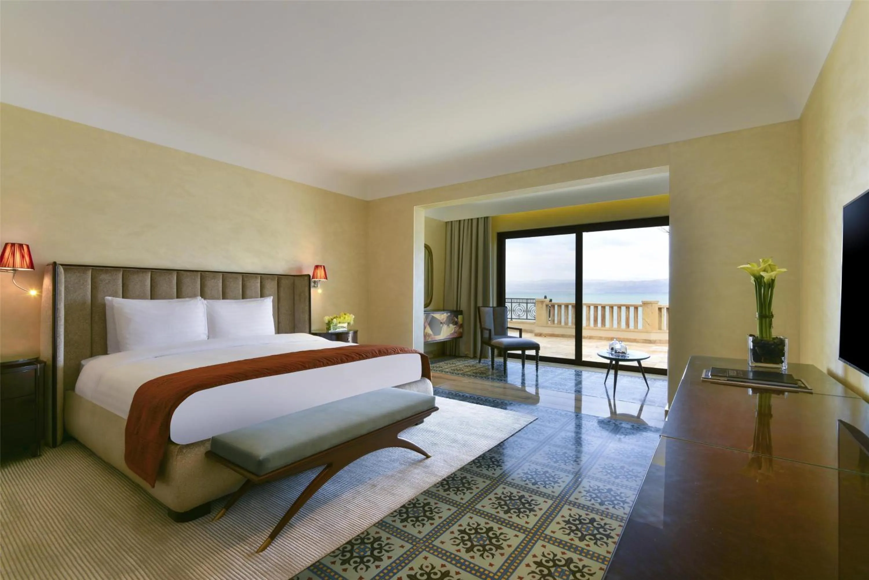 Photo of the whole room, Bed in Kempinski Hotel Ishtar Dead Sea