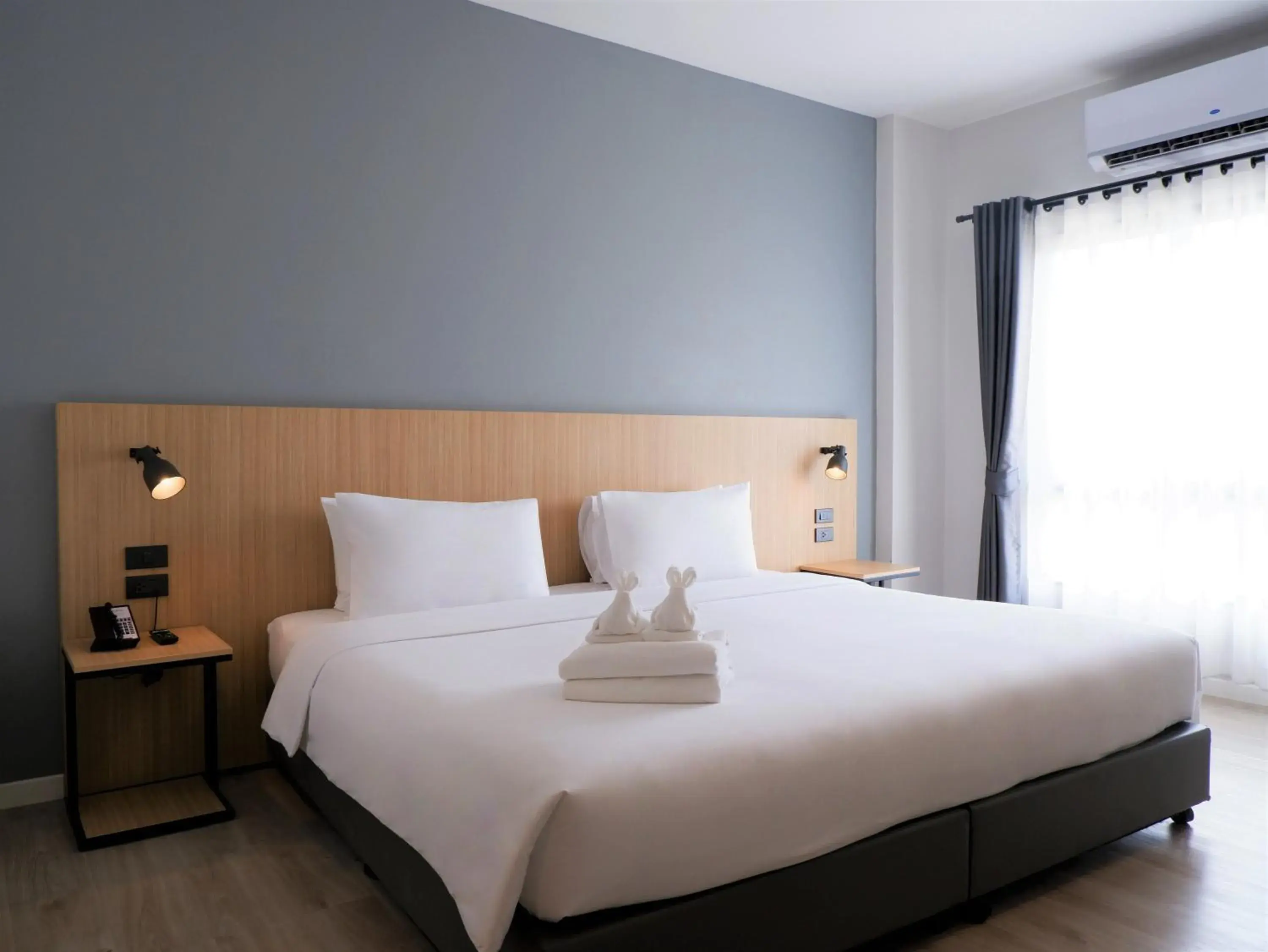 Bed in bliQ Hotel Chanthaburi Bed in bliQ Hotel Chanthaburi