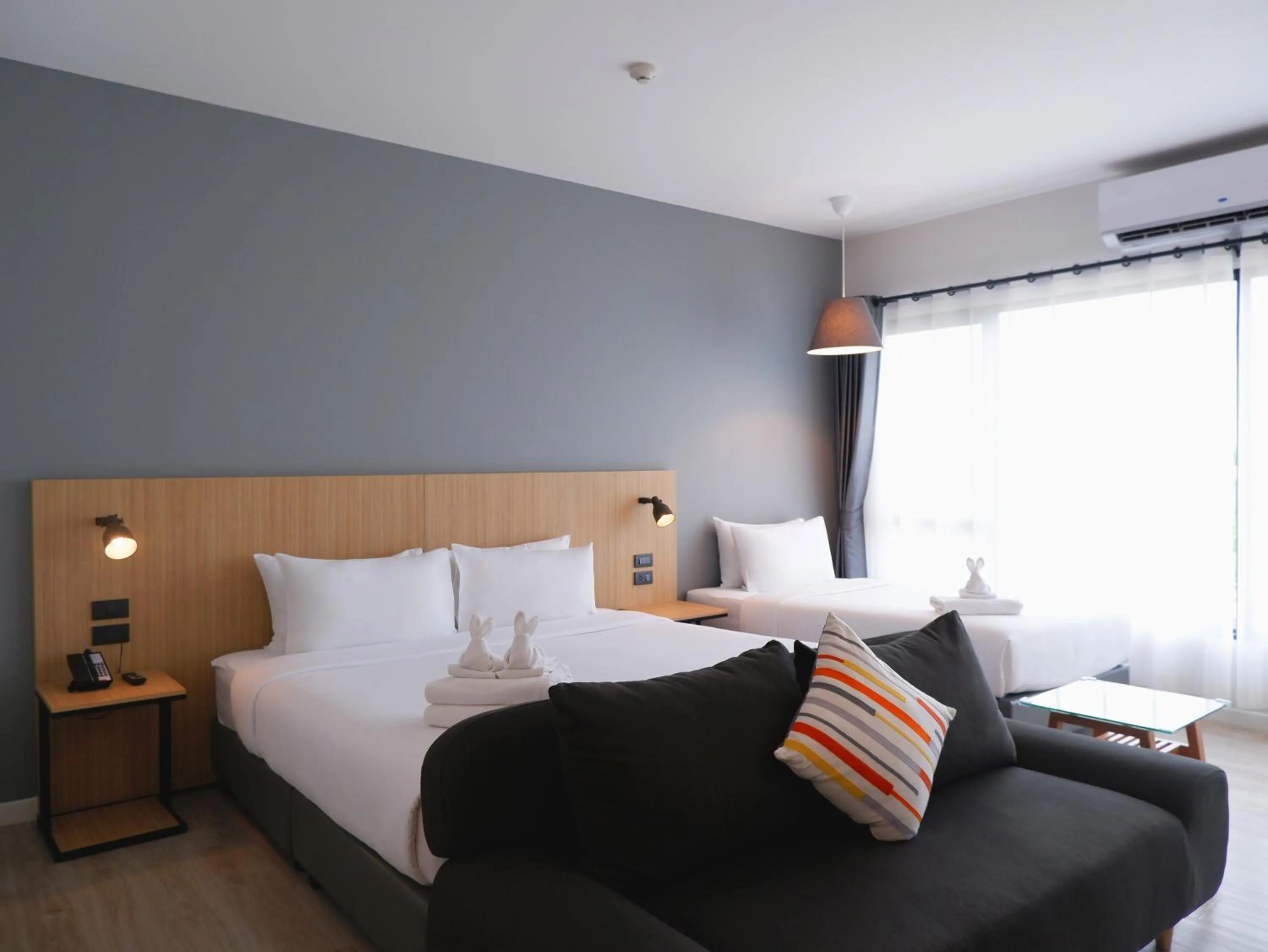 Bed in bliQ Hotel Chanthaburi