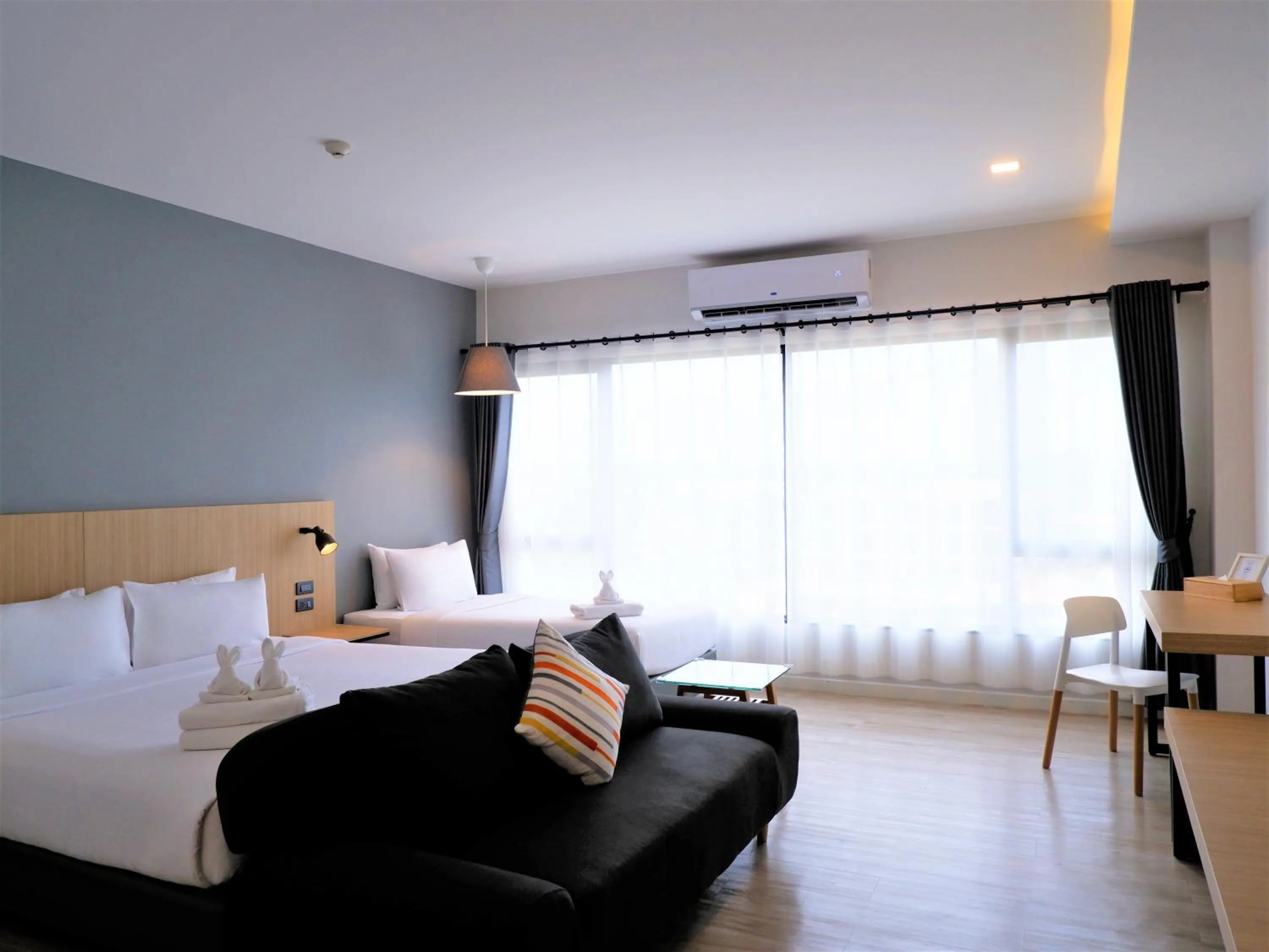 Bed in bliQ Hotel Chanthaburi