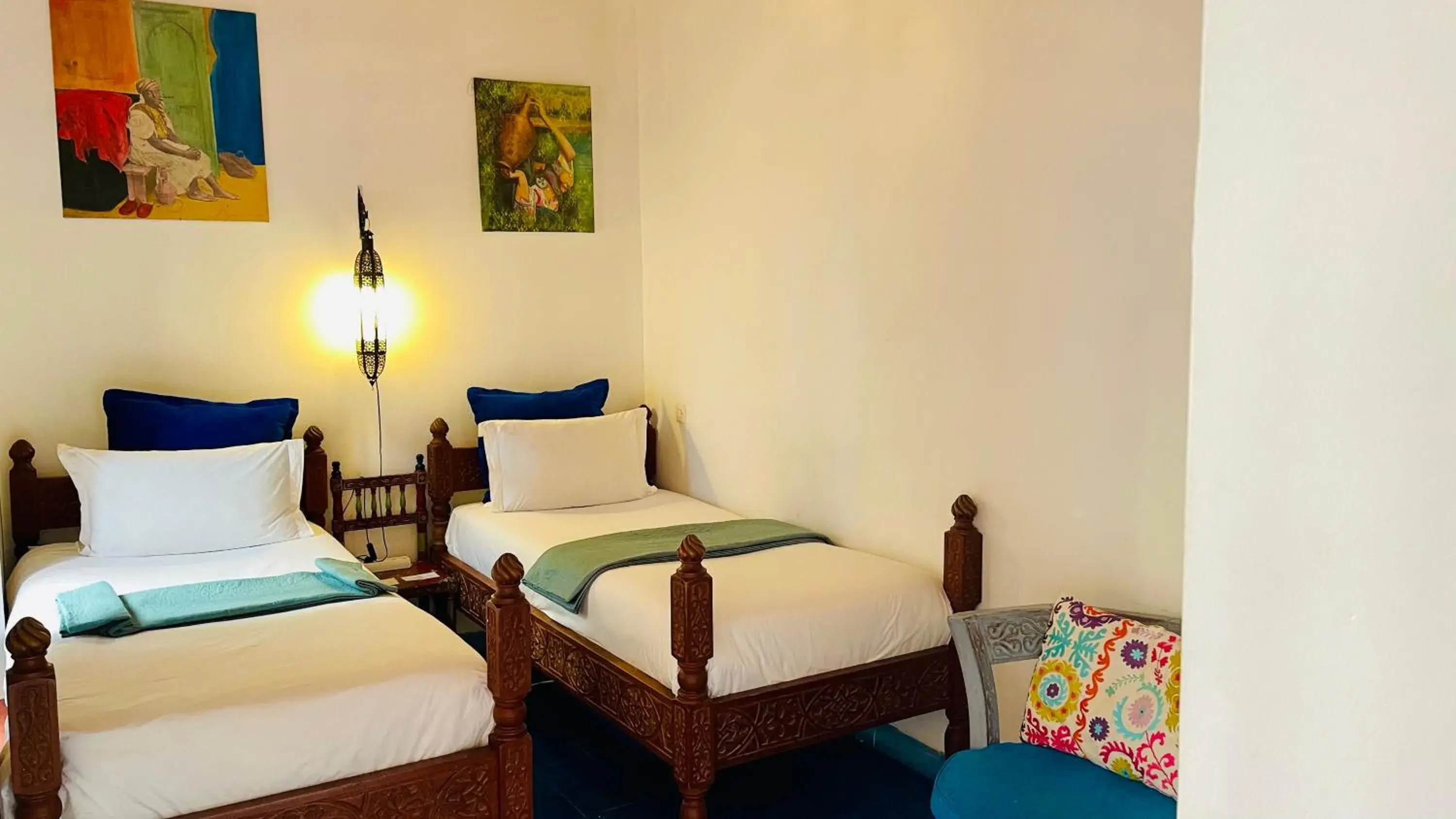 Standard Twin Room in Riad Zarka By La Siredrah Standard Twin Room in Riad Zarka By La Siredrah