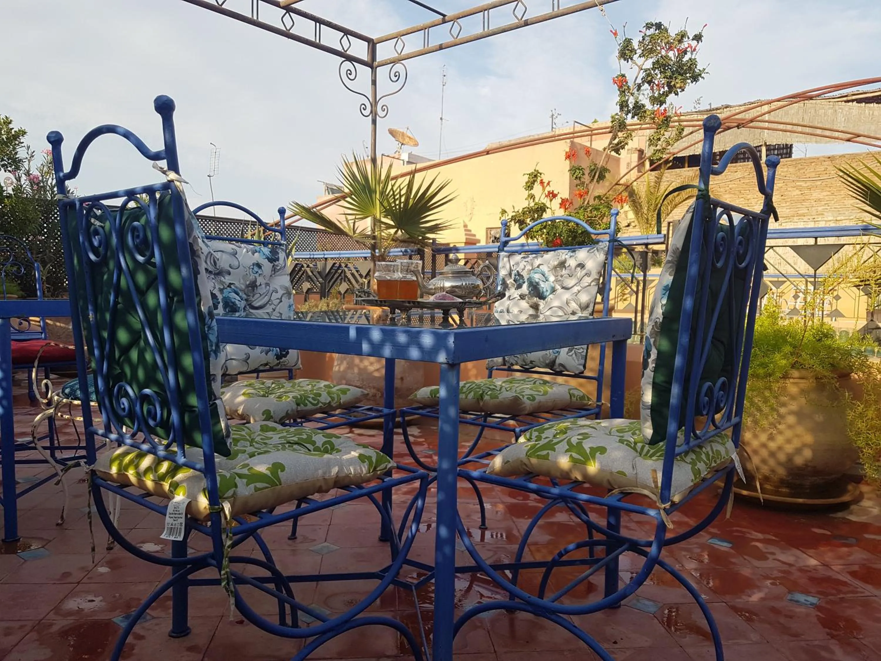 Patio in Riad Zarka By La Siredrah