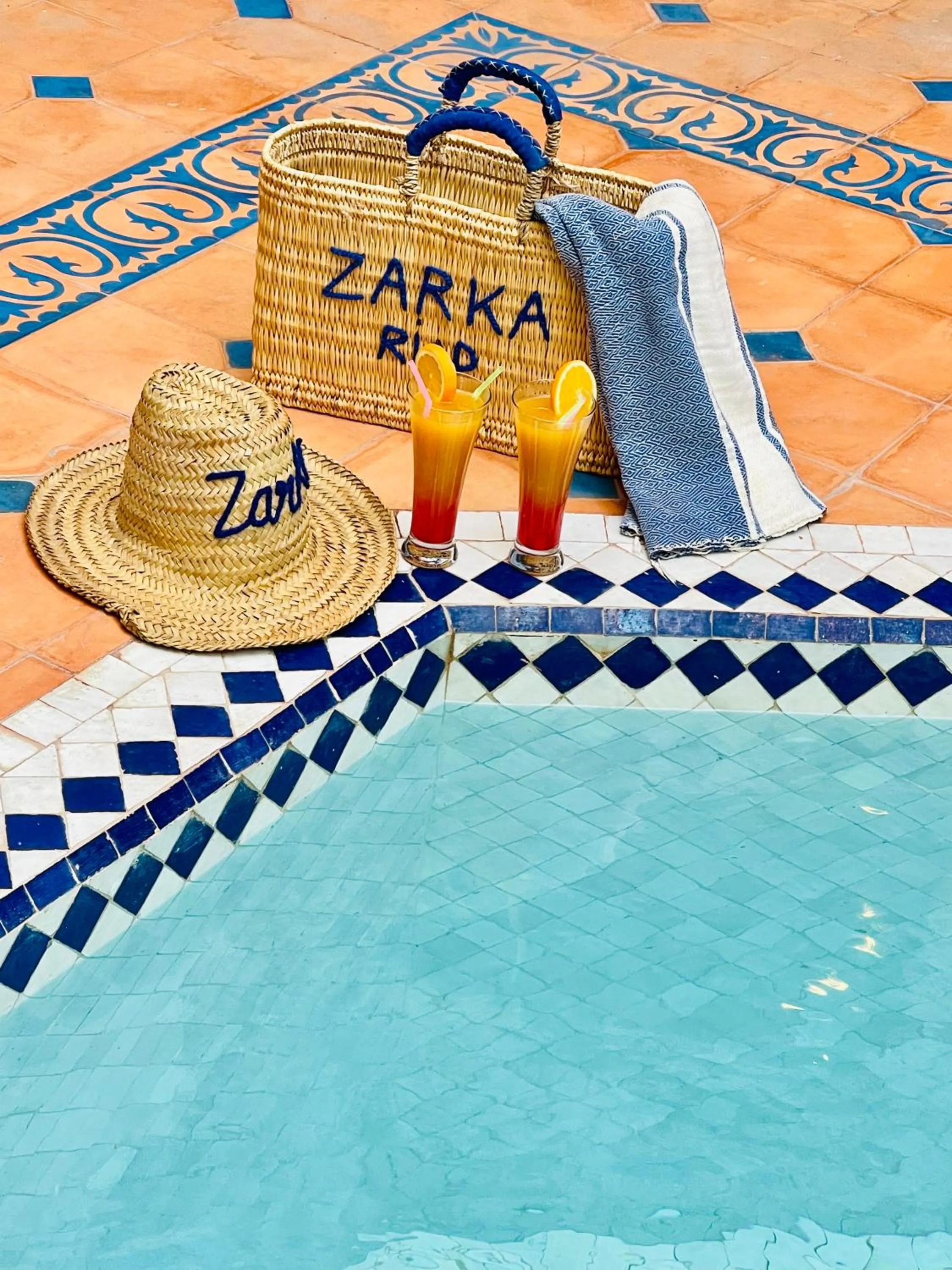 Swimming pool in Riad Zarka By La Siredrah