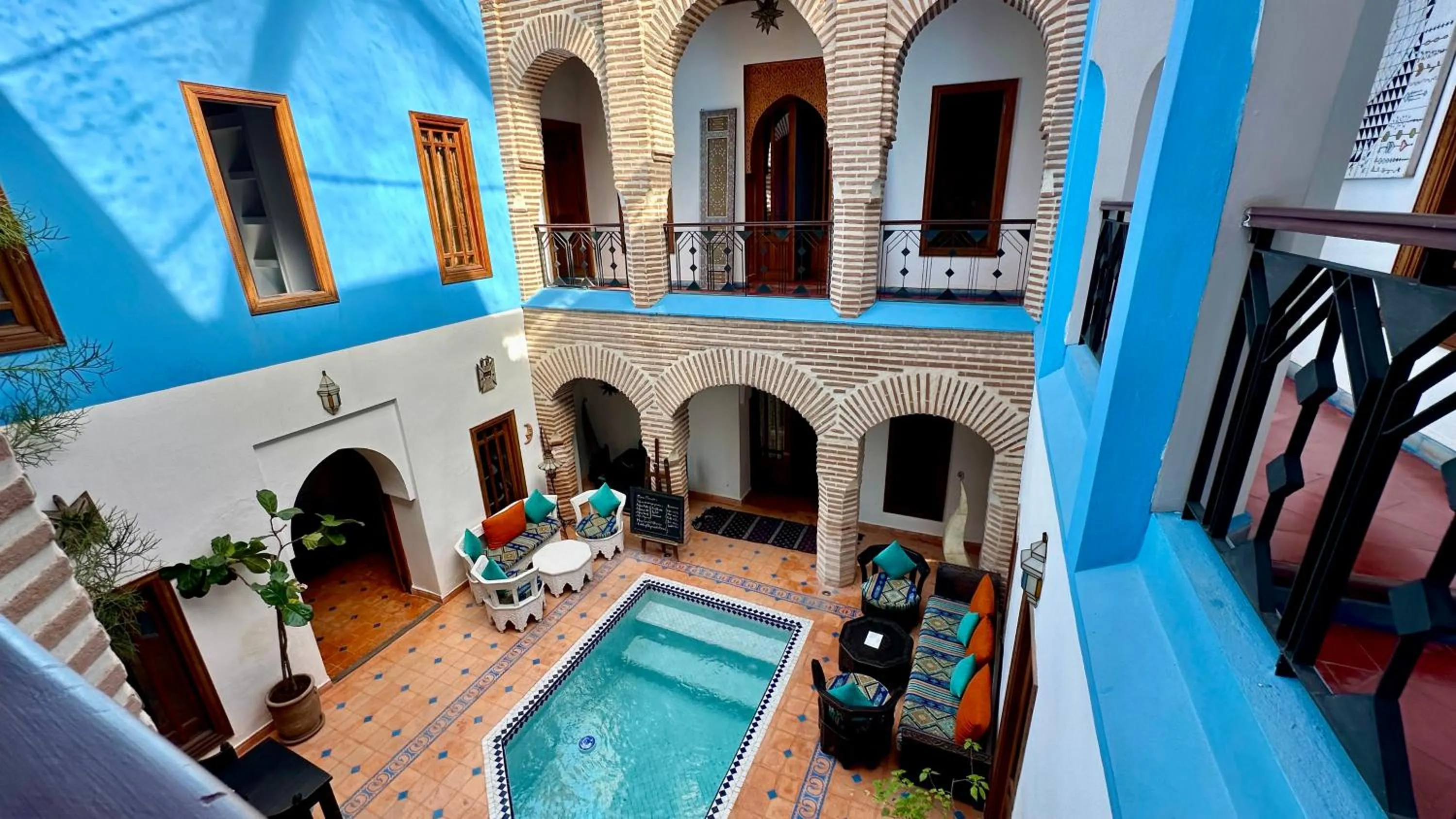 Patio in Riad Zarka By La Siredrah