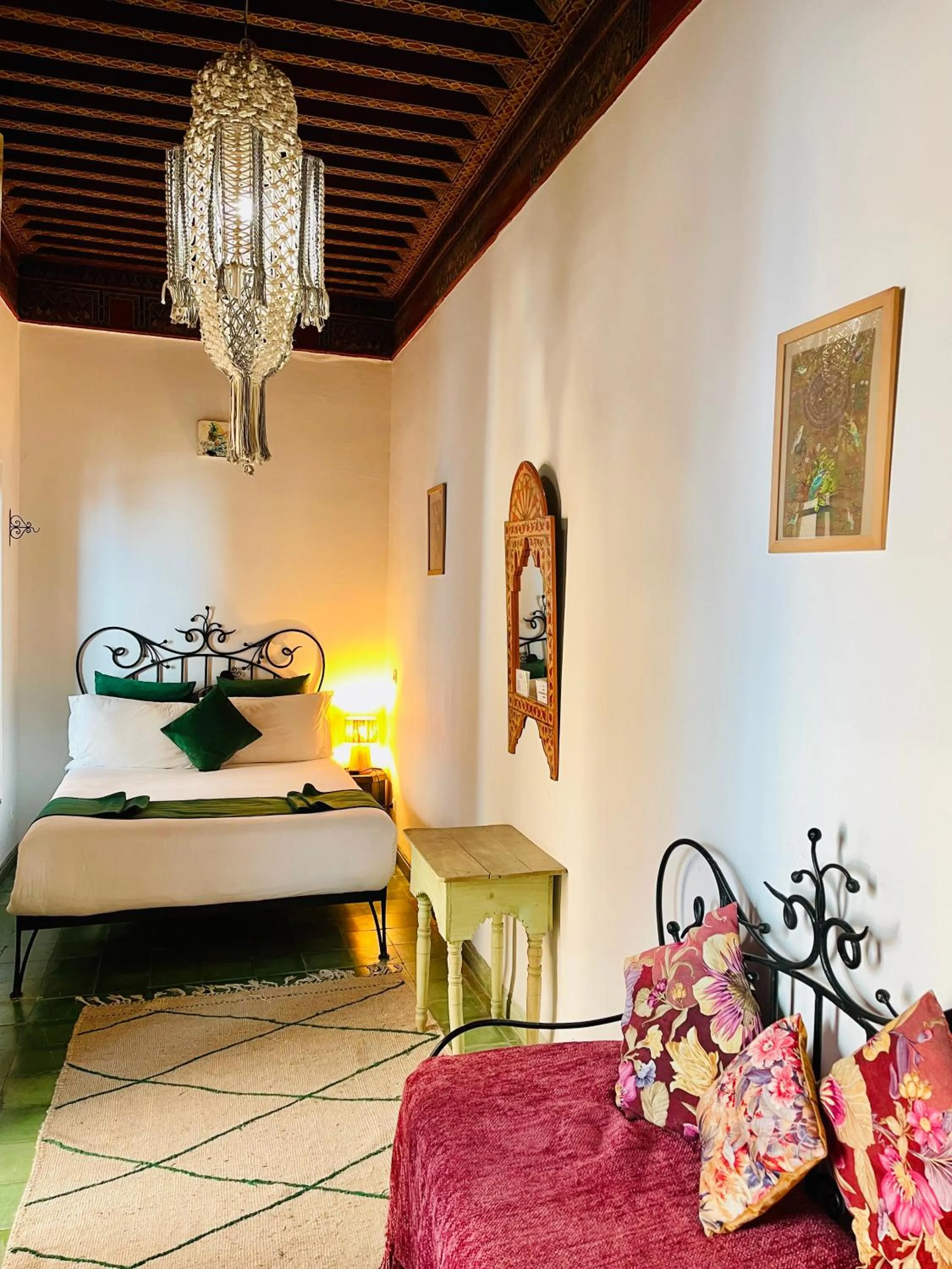 Bed in Riad Zarka By La Siredrah