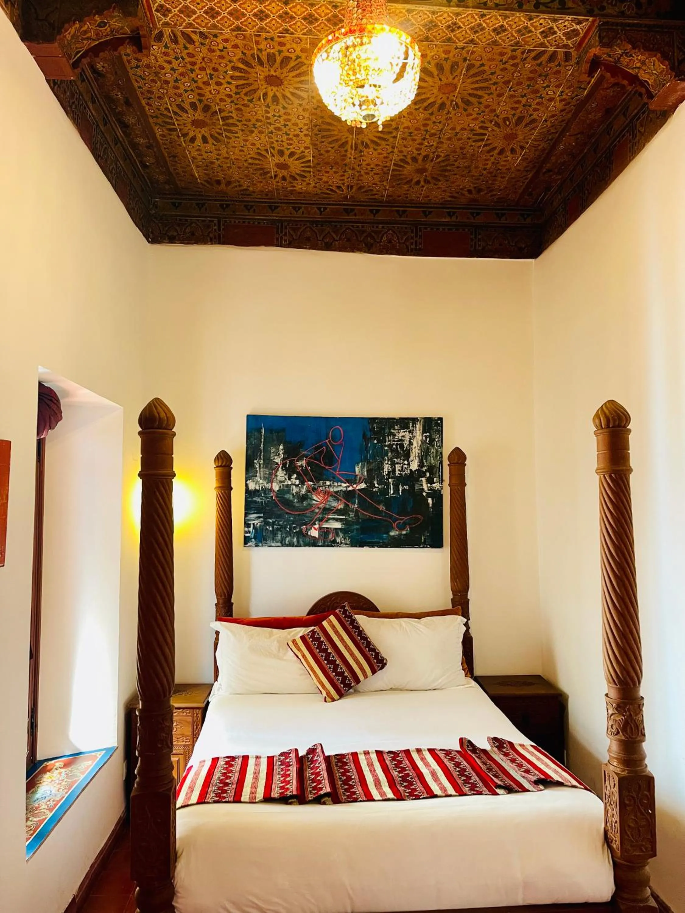 Bed in Riad Zarka By La Siredrah