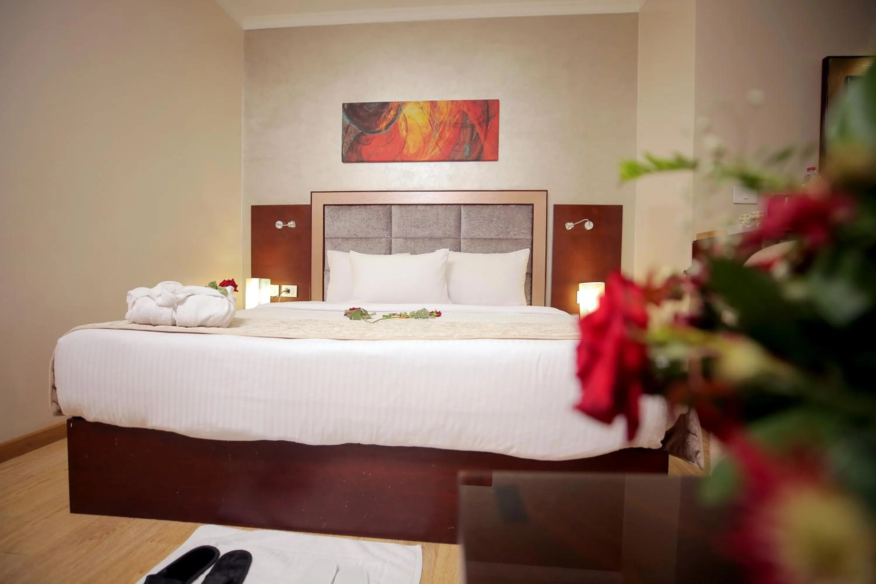 Bed in Cairo Taj Hotels & Suites - Dokki