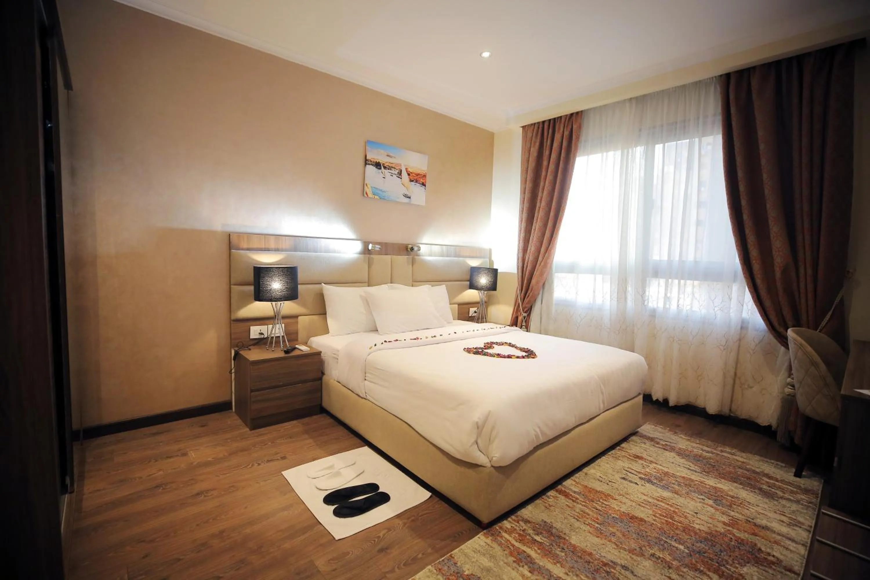 Bed in Cairo Taj Hotels & Suites - Dokki