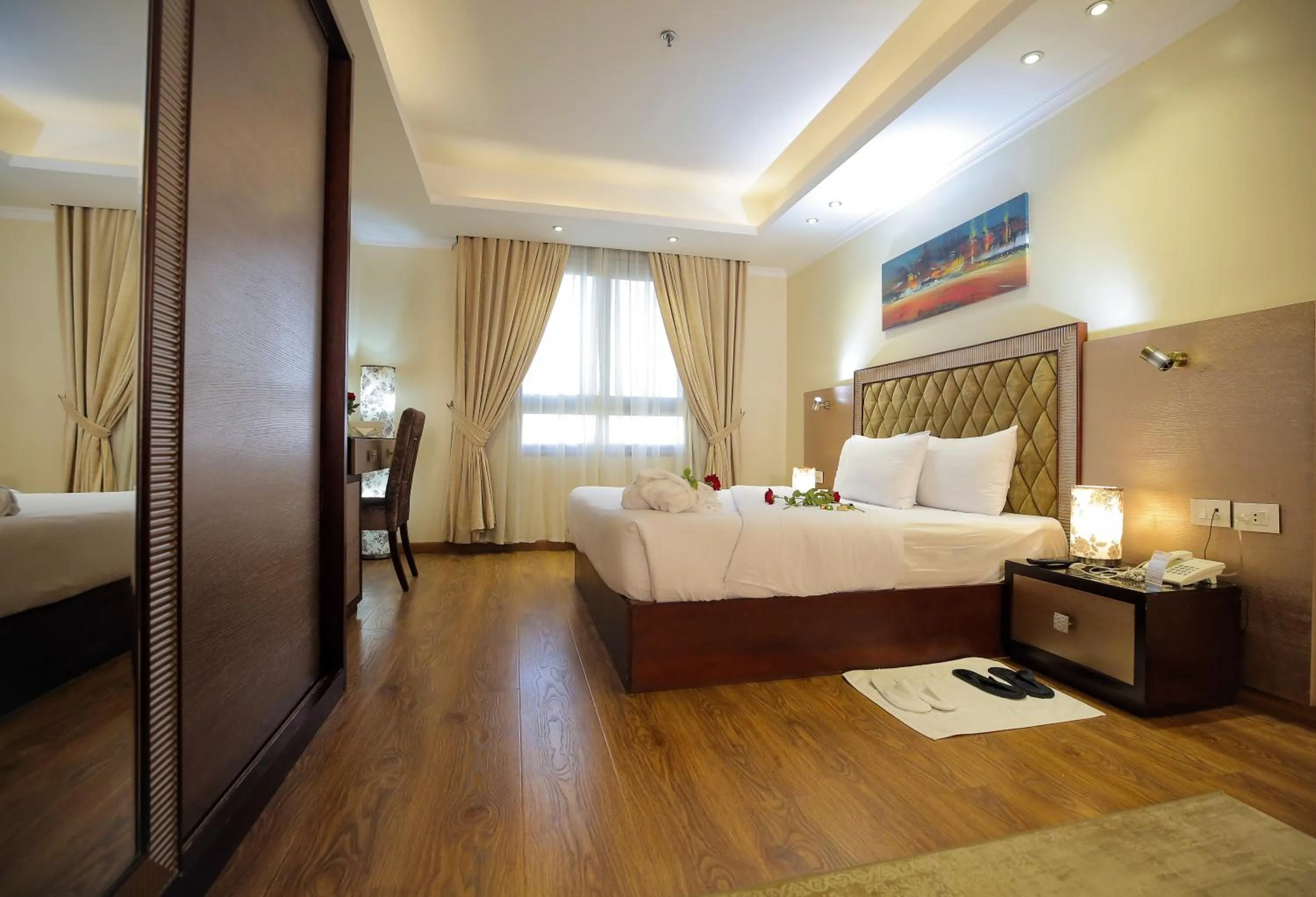 Bed in Cairo Taj Hotels & Suites - Dokki