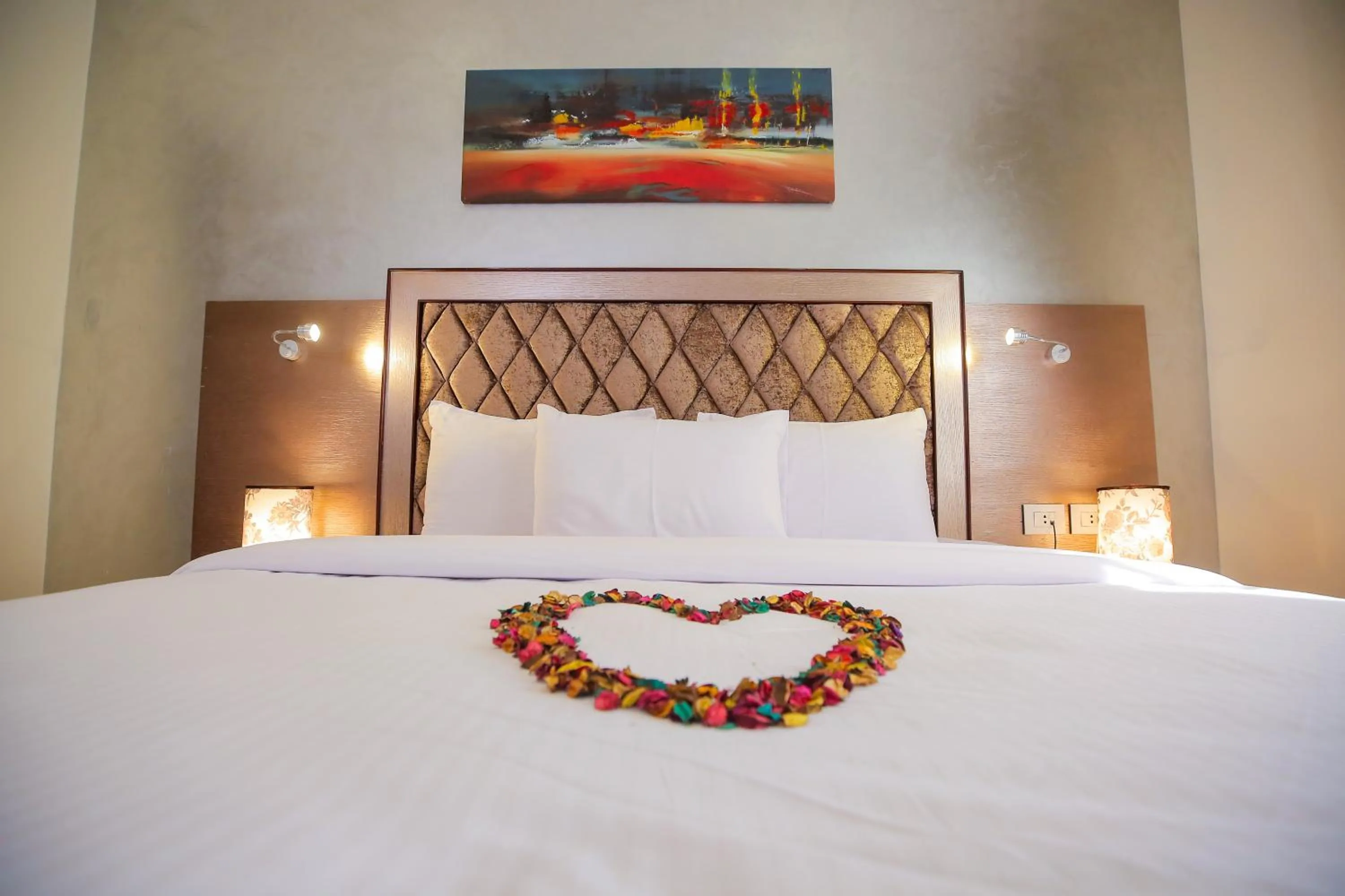 Bed in Cairo Taj Hotels & Suites - Dokki