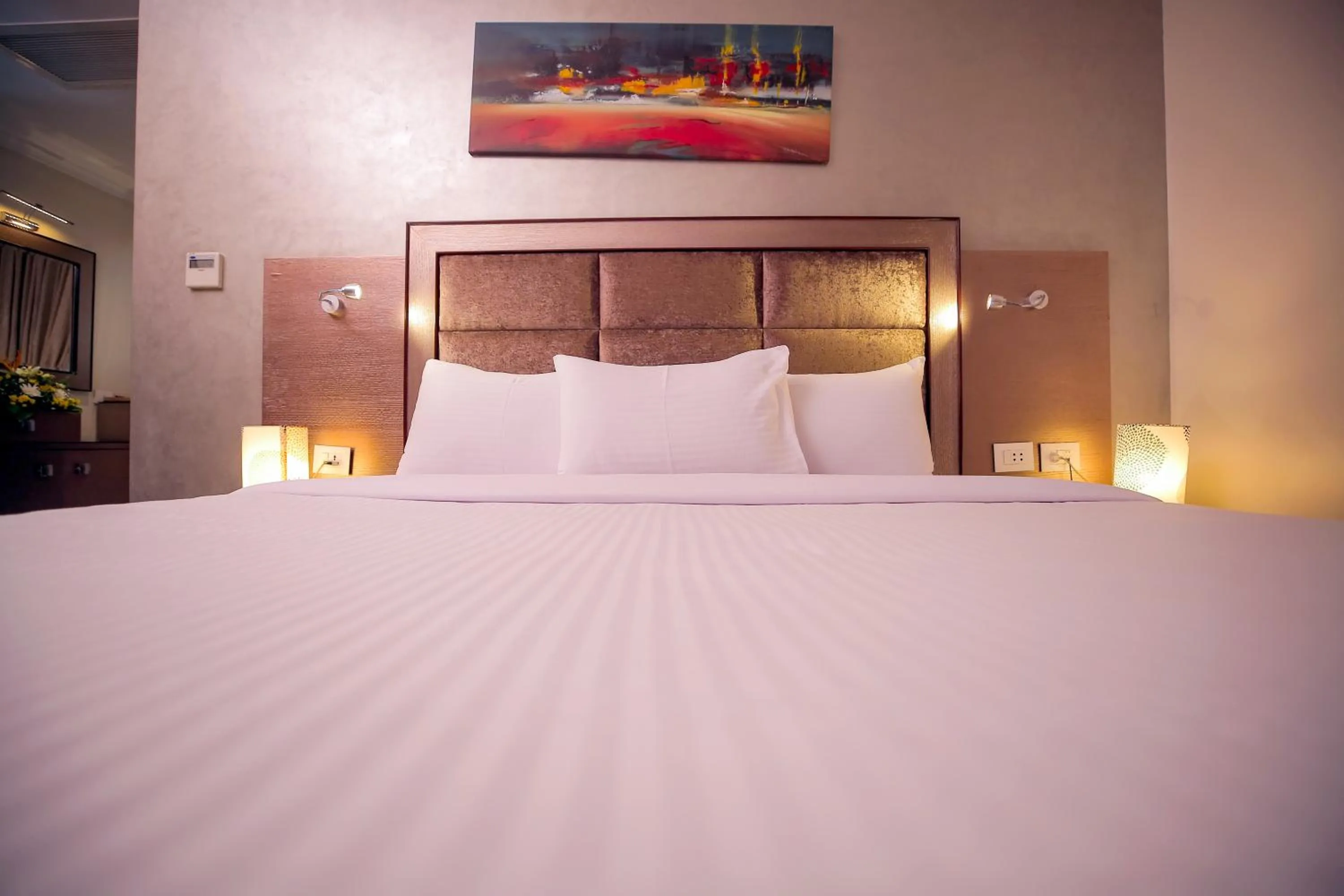 Bed in Cairo Taj Hotels & Suites - Dokki