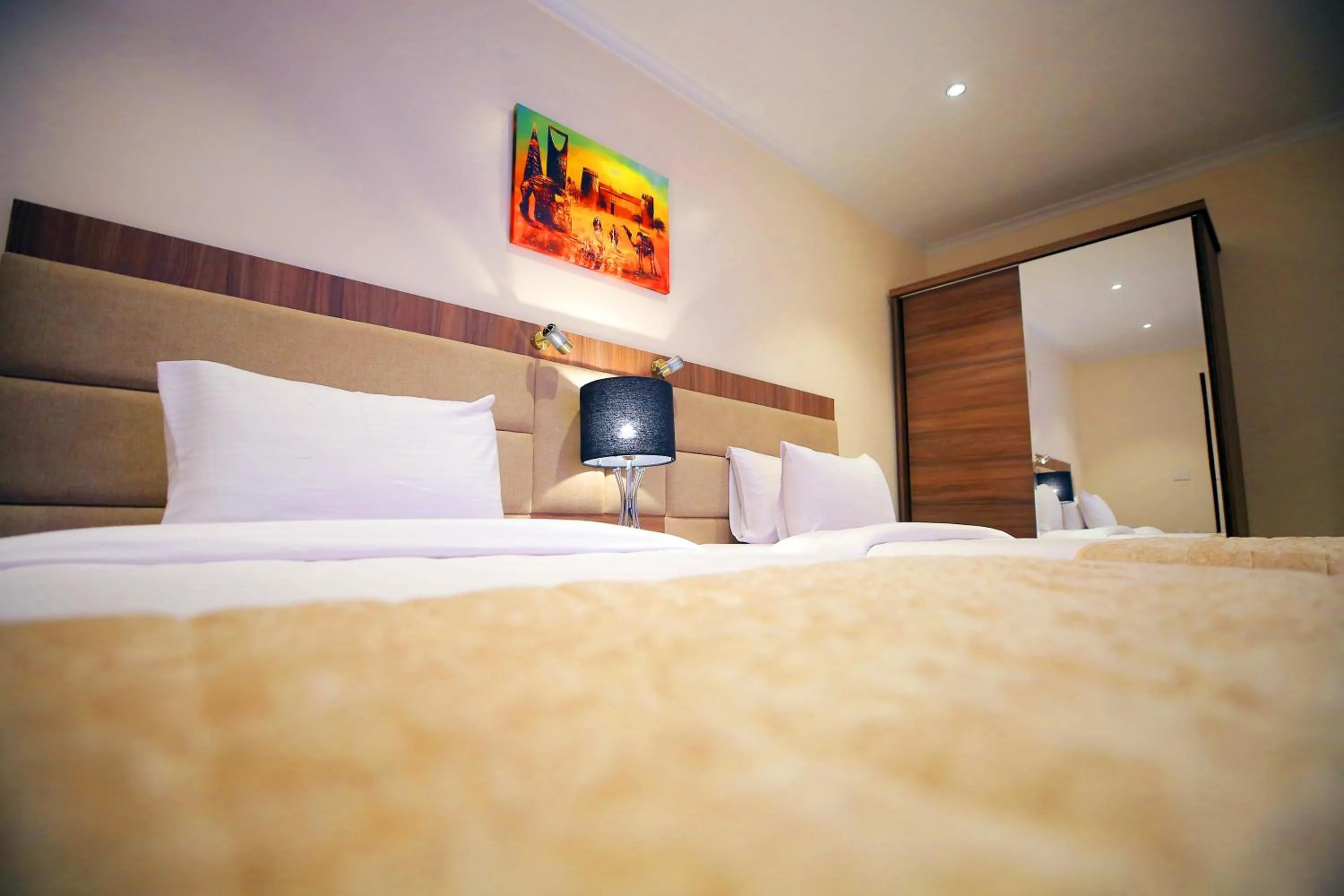 Bed in Cairo Taj Hotels & Suites - Dokki