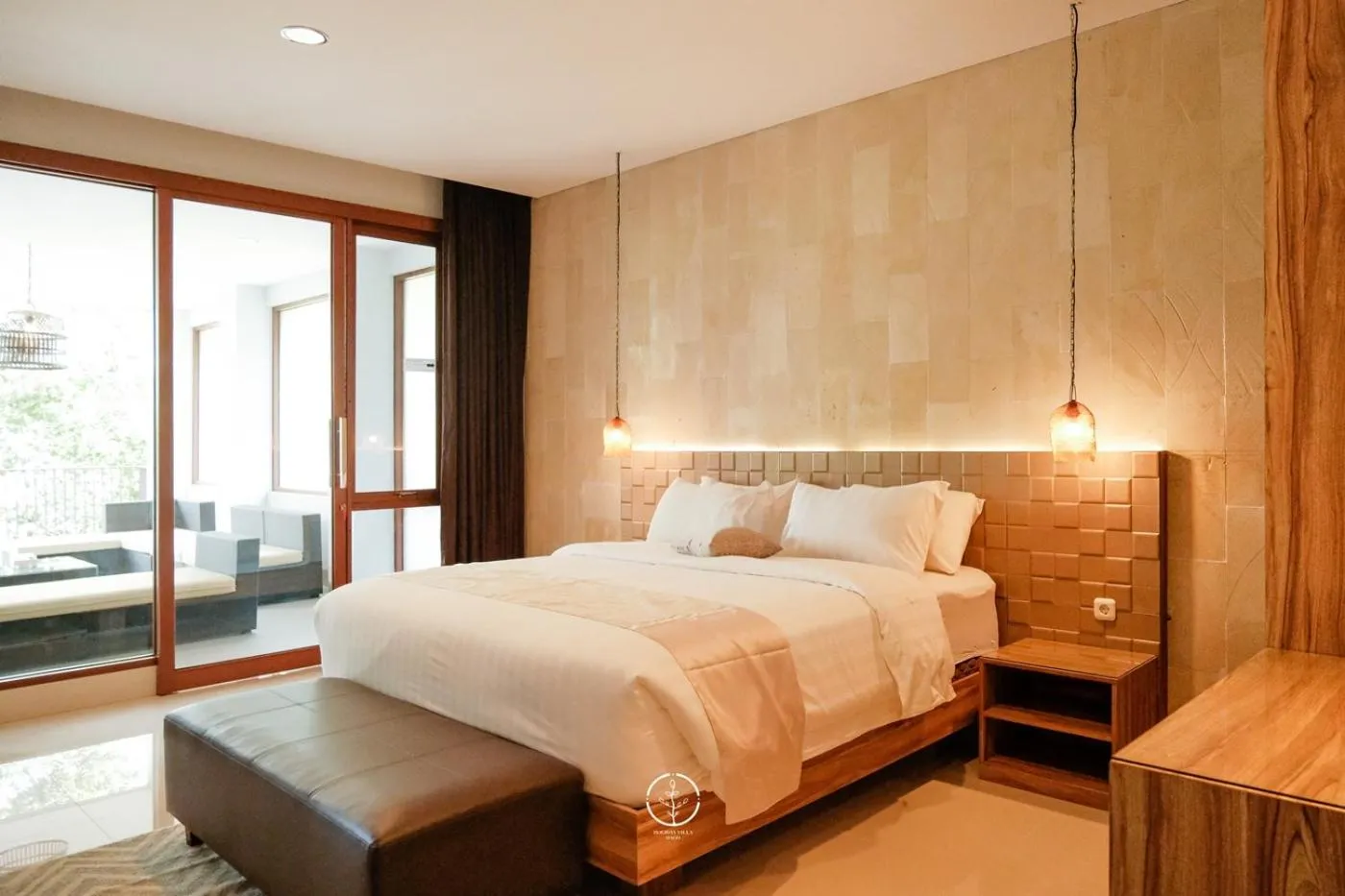 Bed in Asmaya Hill View Villa 7 bedrooms with a private swimming pool and billiard table