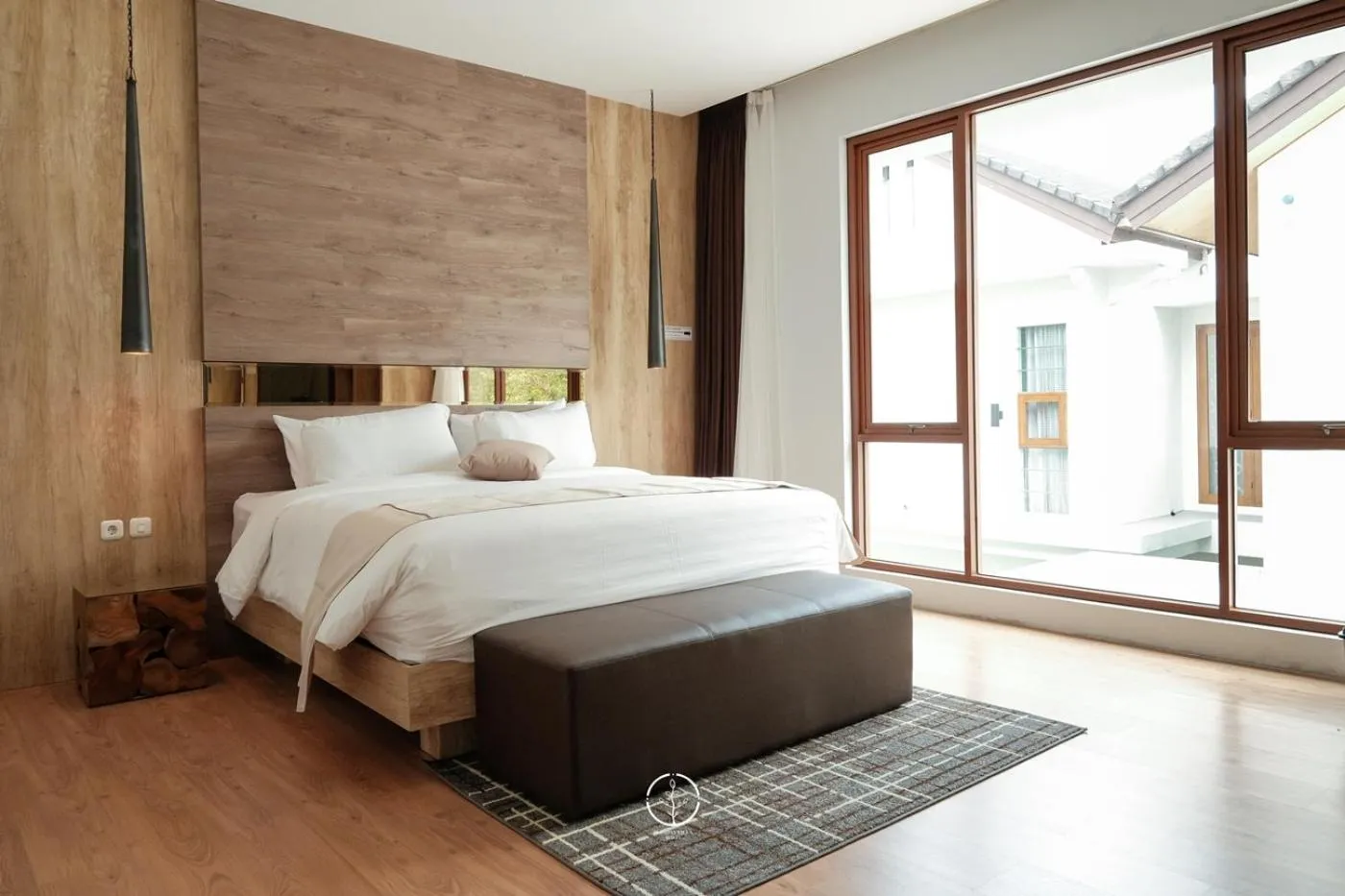 Bed in Asmaya Hill View Villa 7 bedrooms with a private swimming pool and billiard table