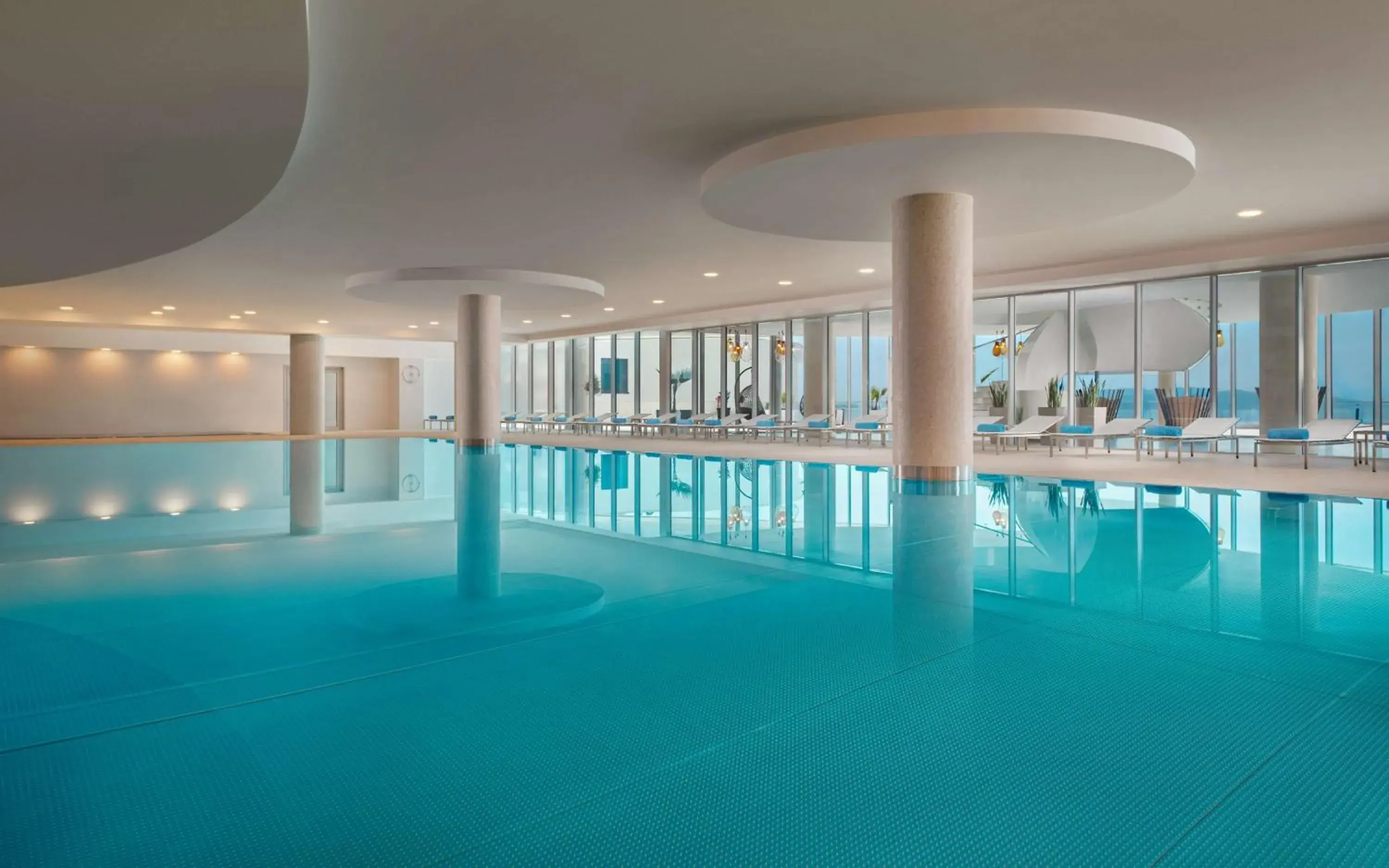 Pool view in Hilton Rijeka Costabella Beach Resort And Spa Pool view in Hilton Rijeka Costabella Beach Resort And Spa