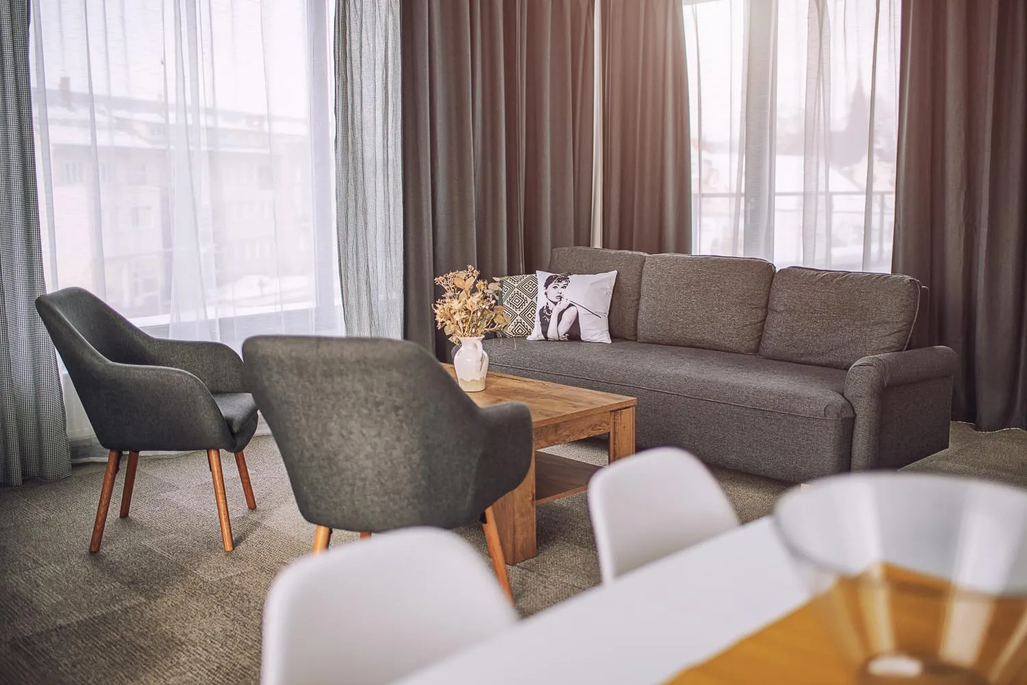 Seating area in Aparthotel Central Liptovský Mikuláš