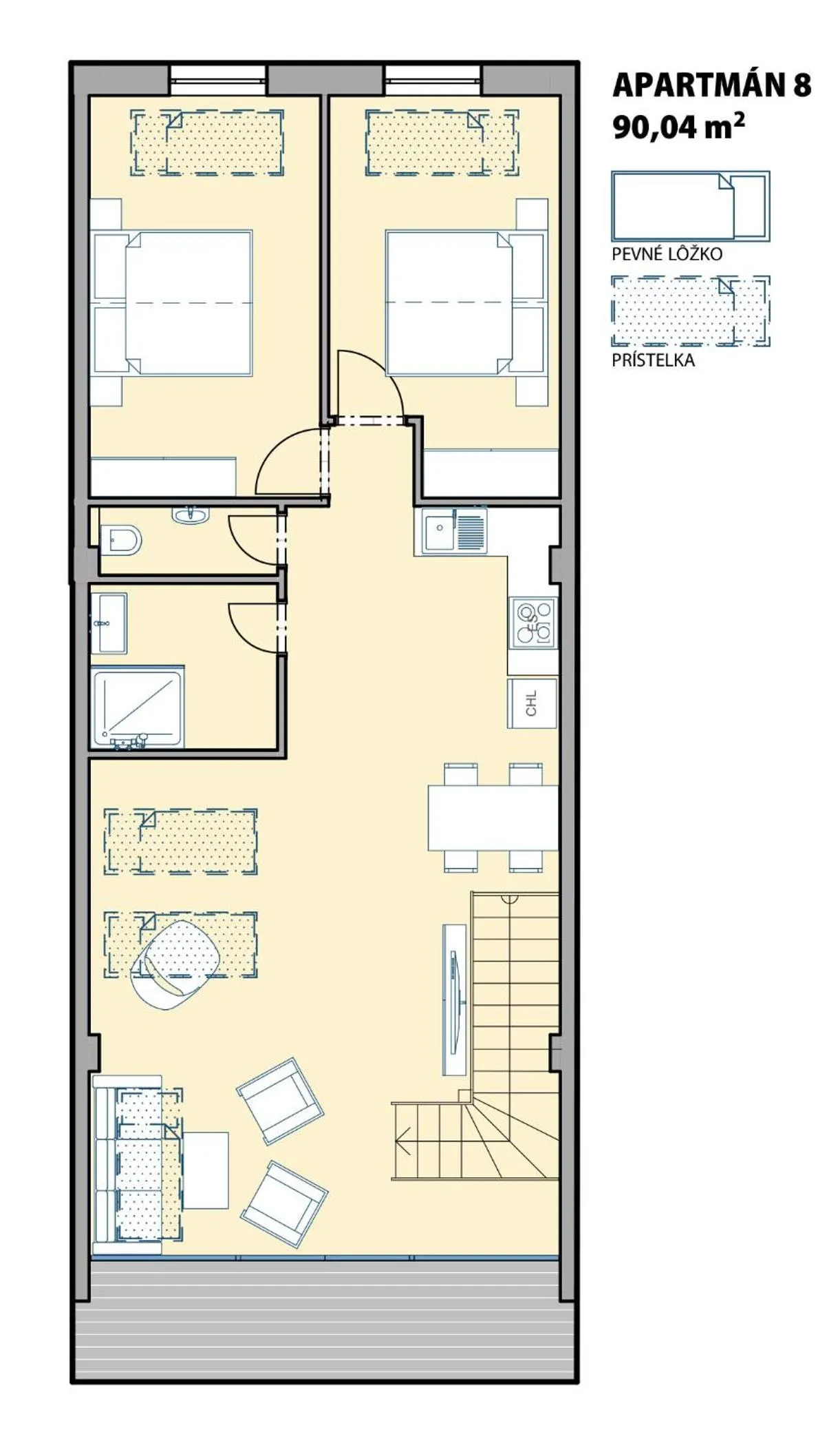 Floor plan in Aparthotel Central Liptovský Mikuláš