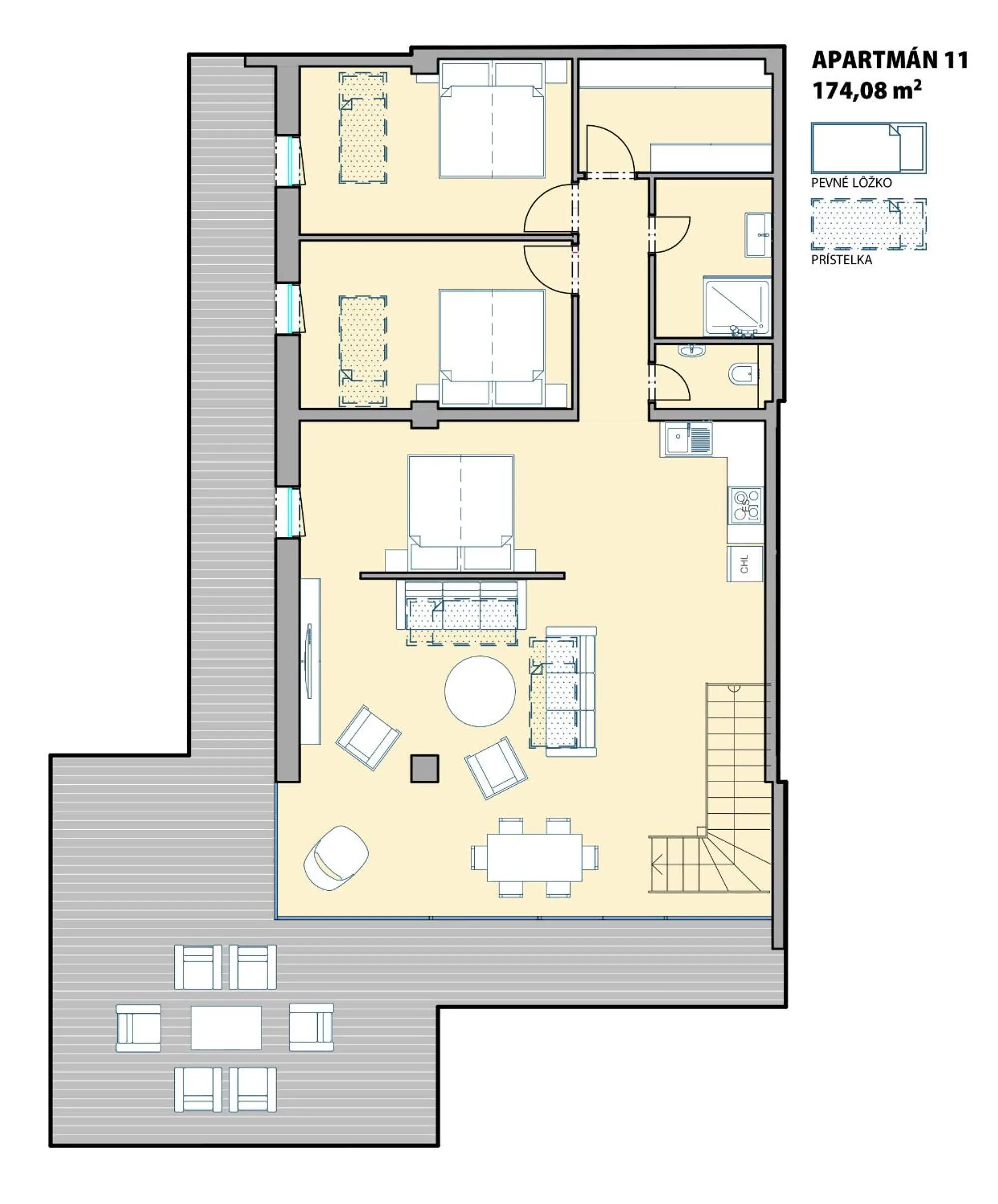 Floor plan in Aparthotel Central Liptovský Mikuláš