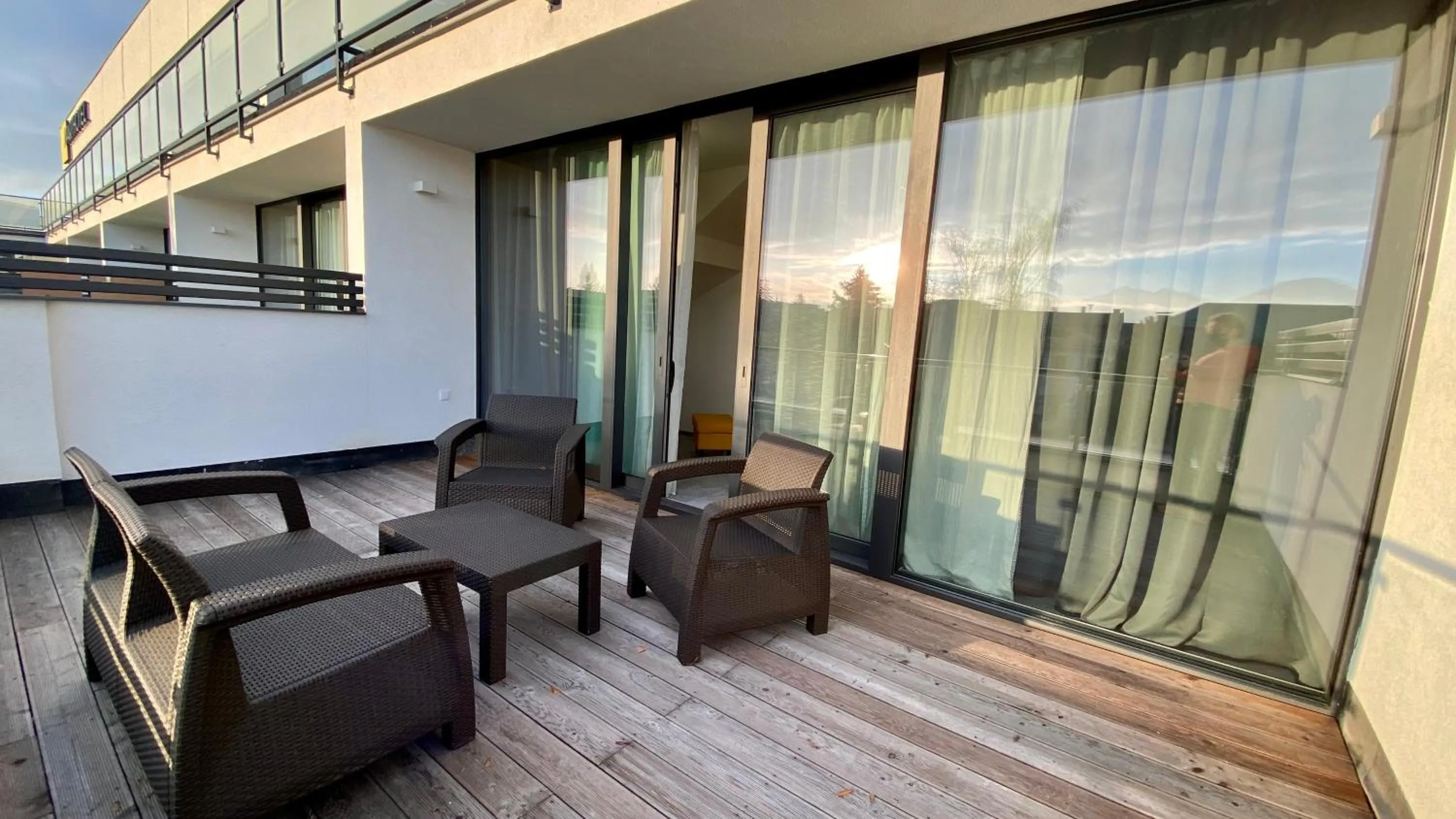 Balcony/Terrace in Aparthotel Central Liptovský Mikuláš